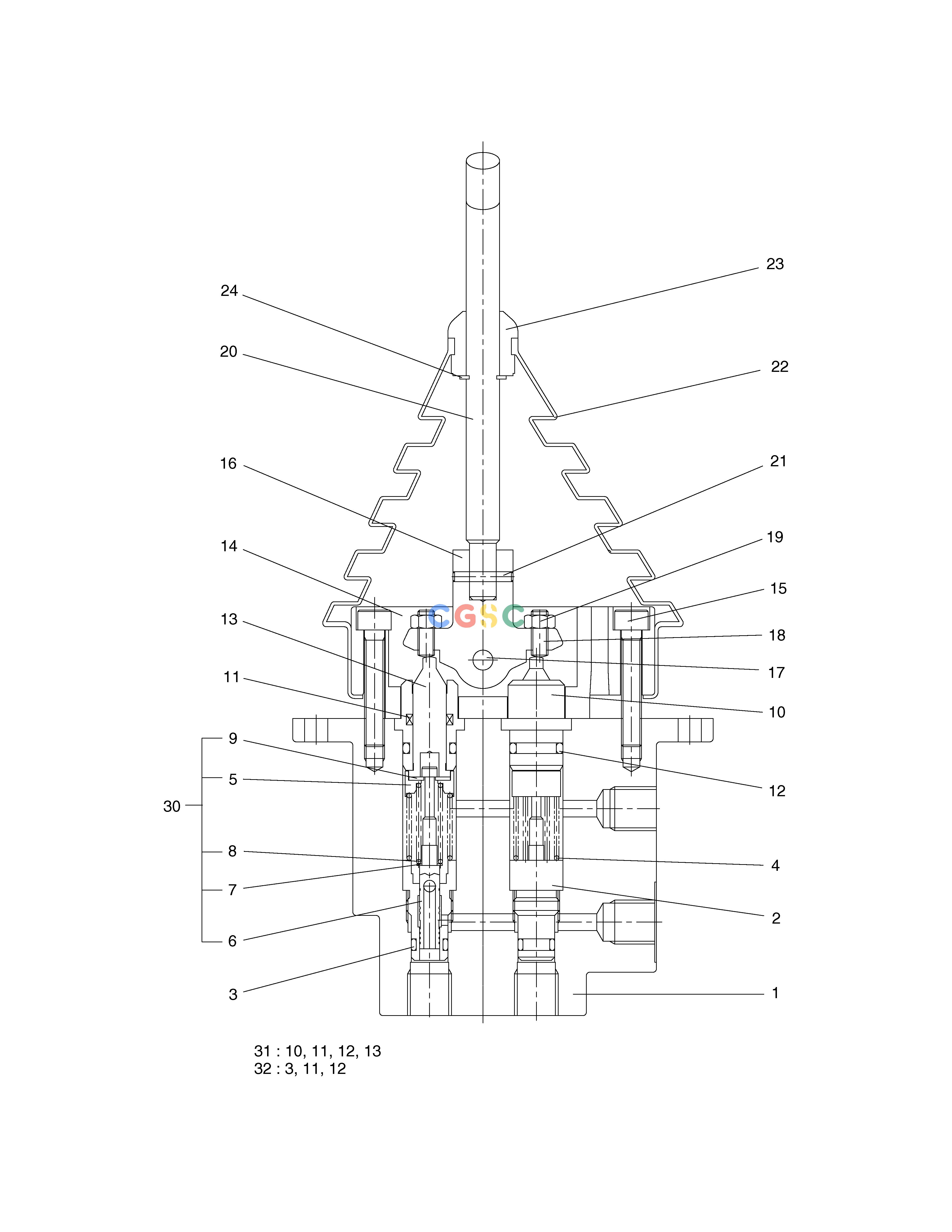 斗山零件查询REMOTE CONTROL VALVE-DOZER SOLAR 160W-V Doosan parts catalog online