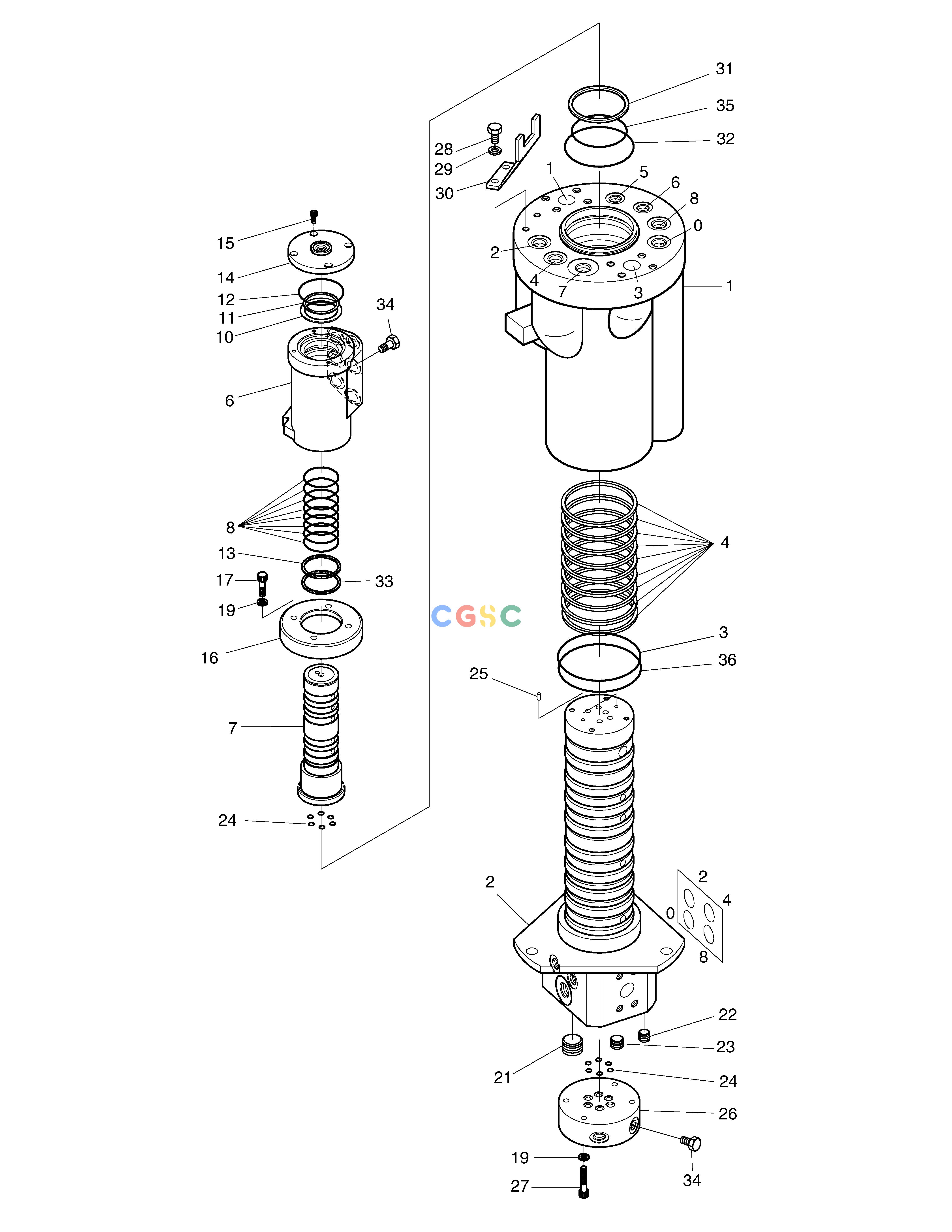 斗山零件查询CENTER JOINT SOLAR 160W-V Doosan parts catalog online