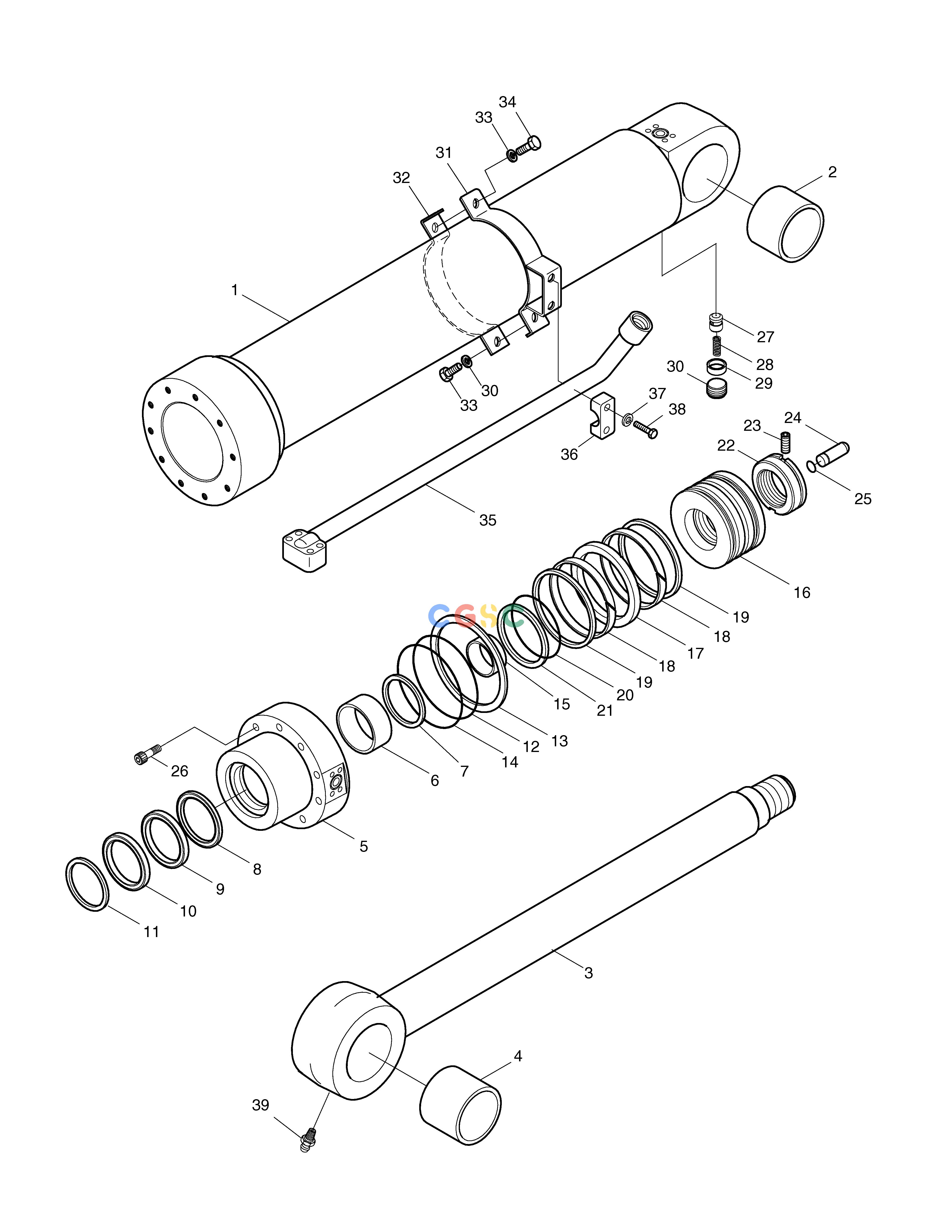 斗山零件查询ARM CYLINDER-LOCK VALVE-BOOM 4.6m SOLAR 160W-V Doosan parts catalog online