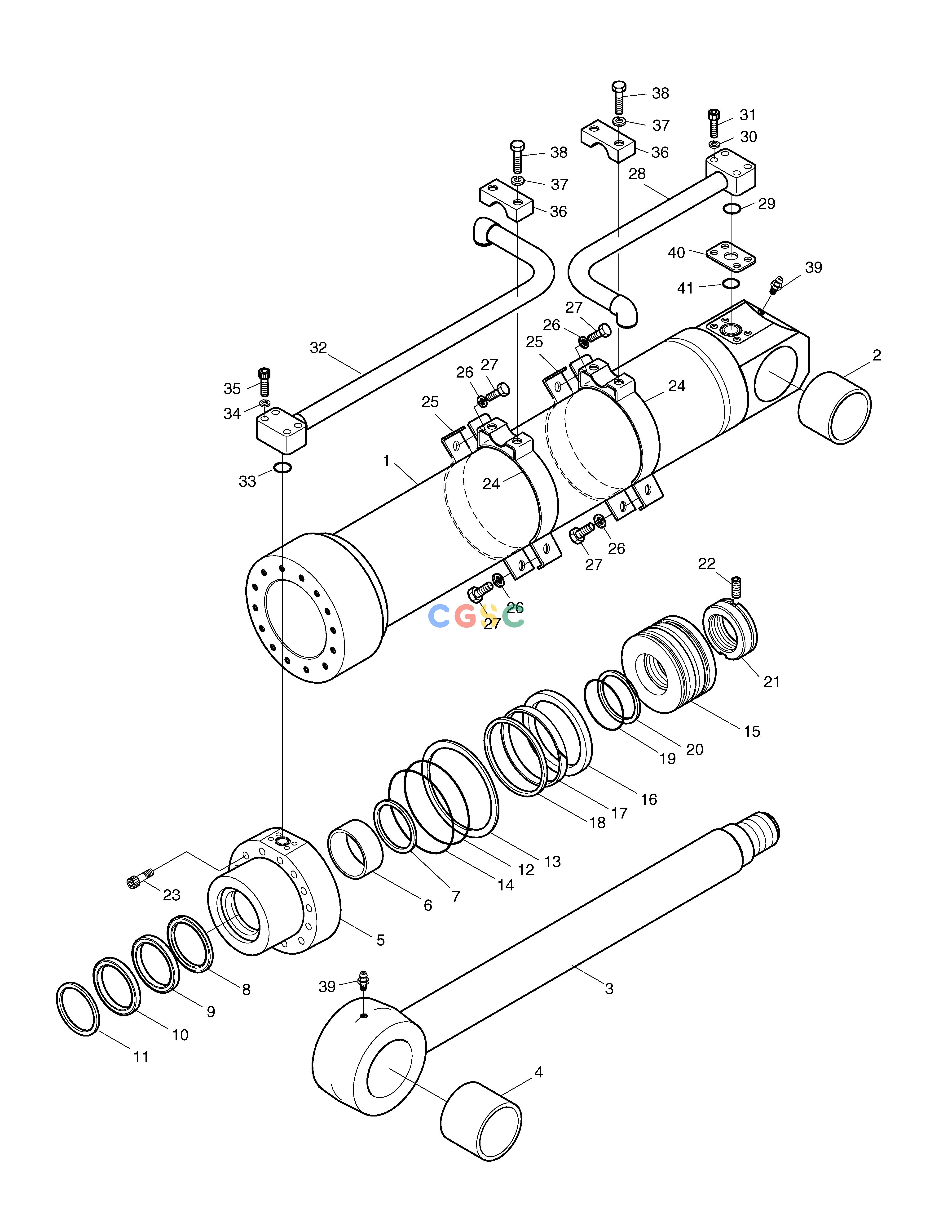 斗山零件查询ARTI.BOOM CYLINDER SOLAR 160W-V Doosan parts catalog online