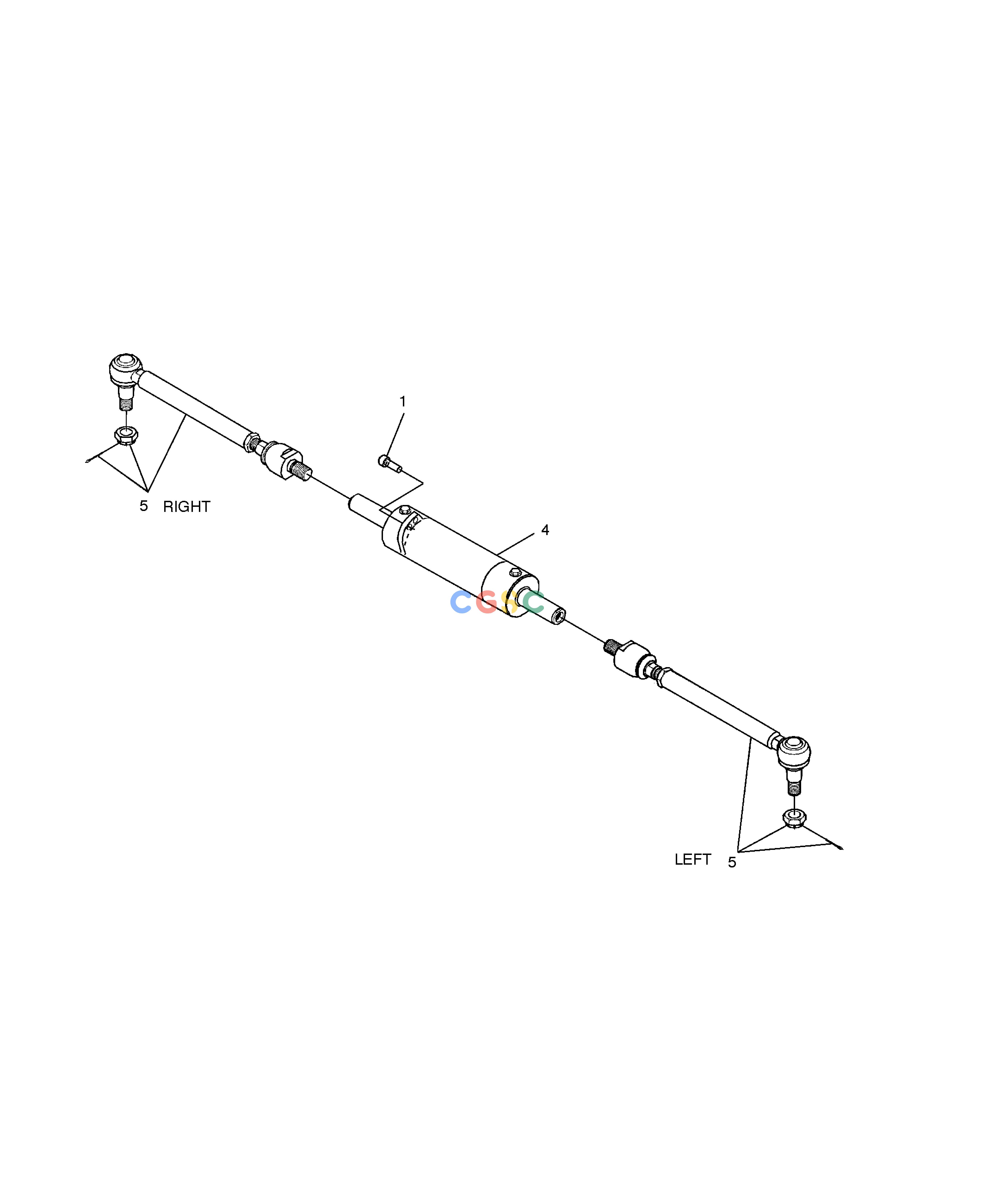 斗山零件查询STEERING CYLINDER-FRONT AXLE SOLAR 160W-V Doosan parts catalog online
