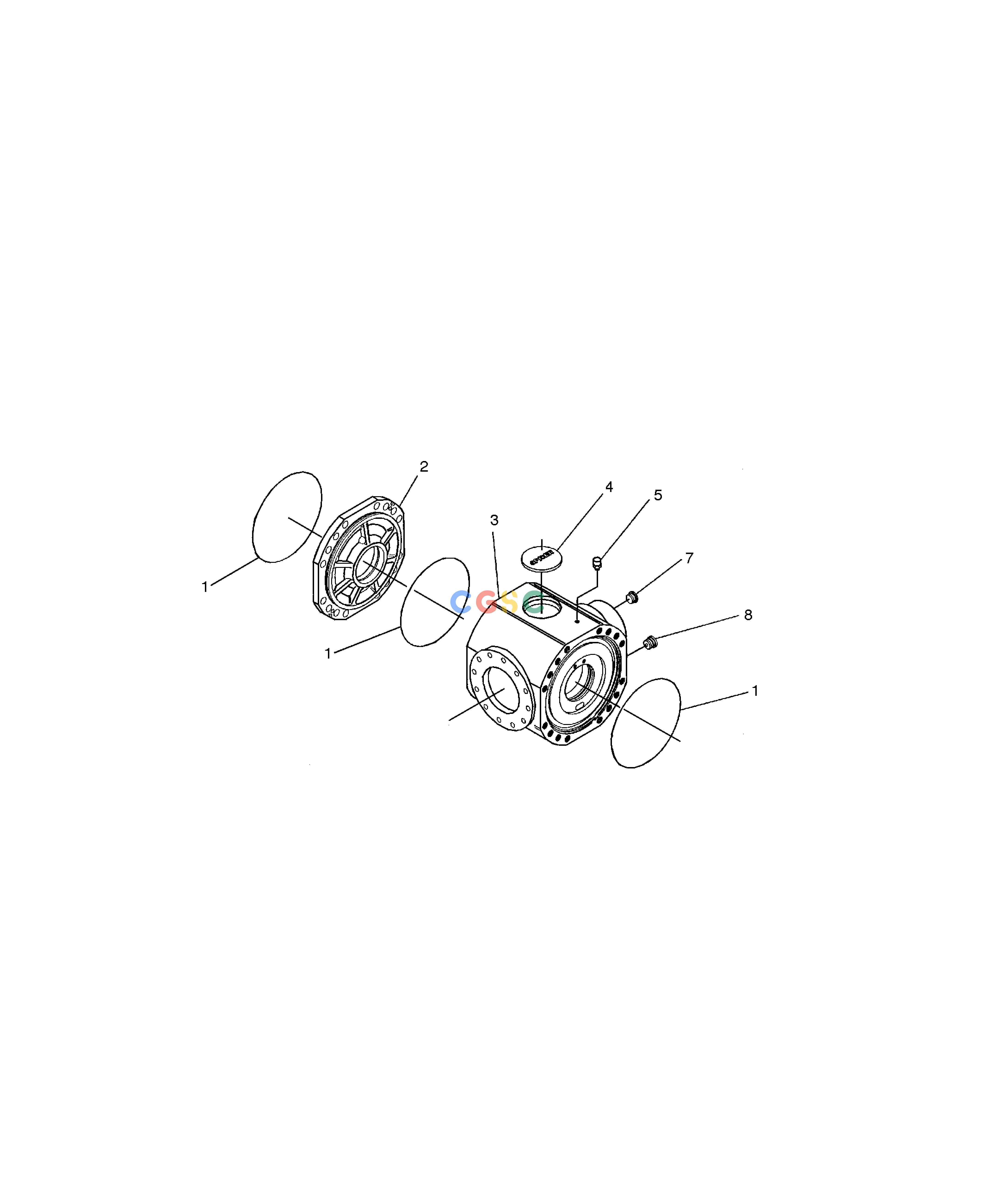 斗山零件查询DIFFERENTIAL HOUSING-REAR AXLE SOLAR 160W-V Doosan parts catalog online