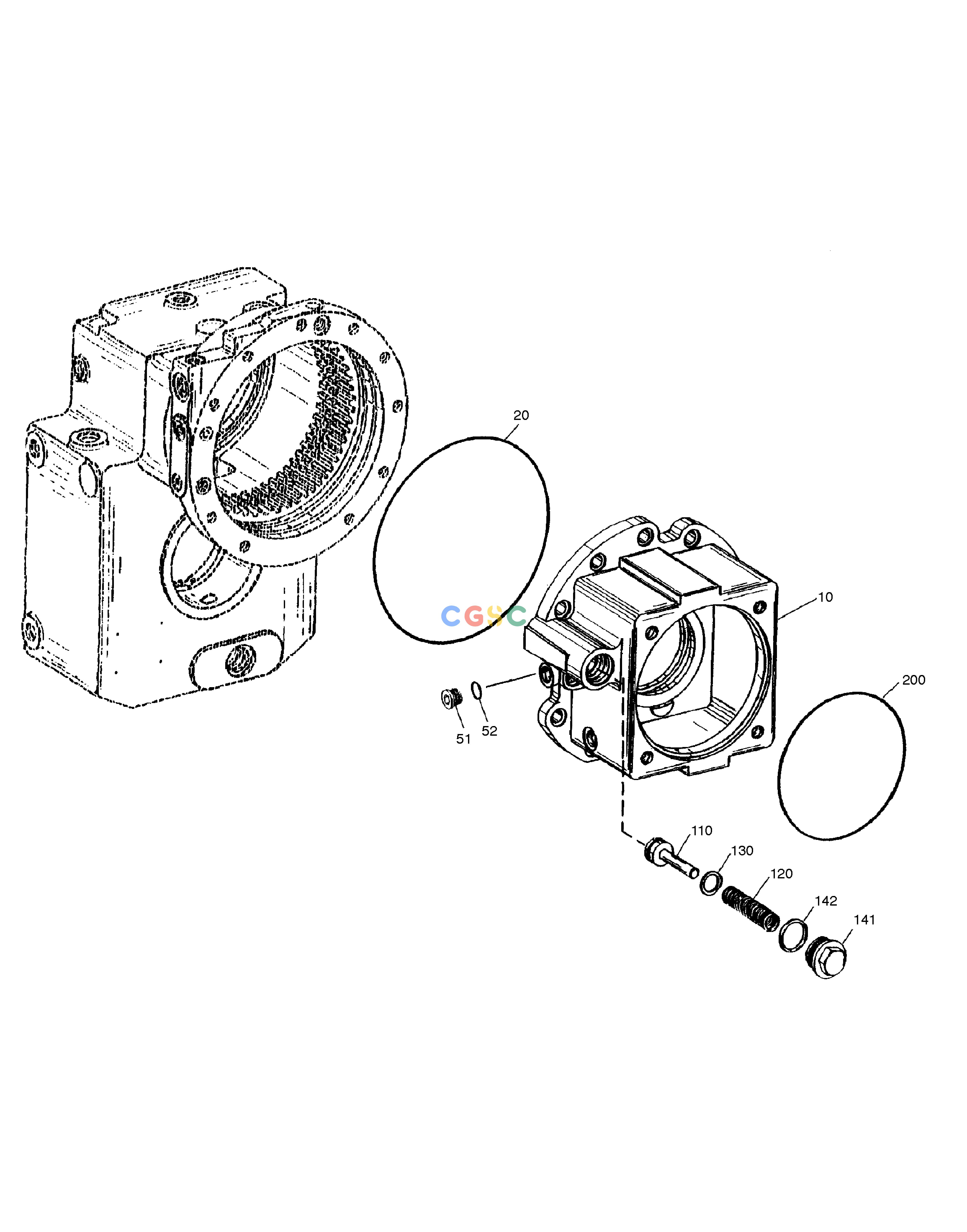 斗山零件查询PROPELLING HOUSING-TRANSMISSION SOLAR 160W-V Doosan parts catalog online