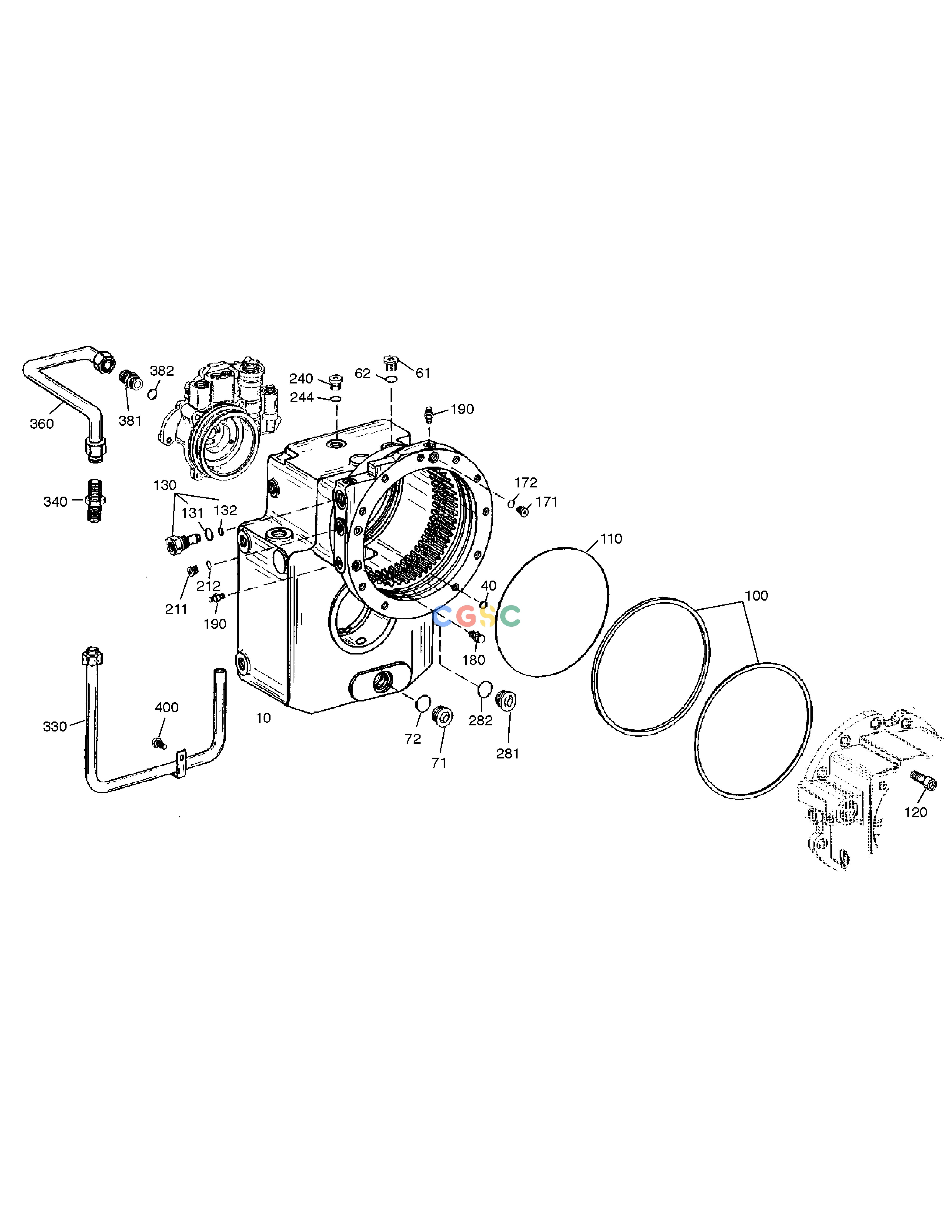 斗山零件查询HOUSING-TRANSMISSION SOLAR 160W-V Doosan parts catalog online