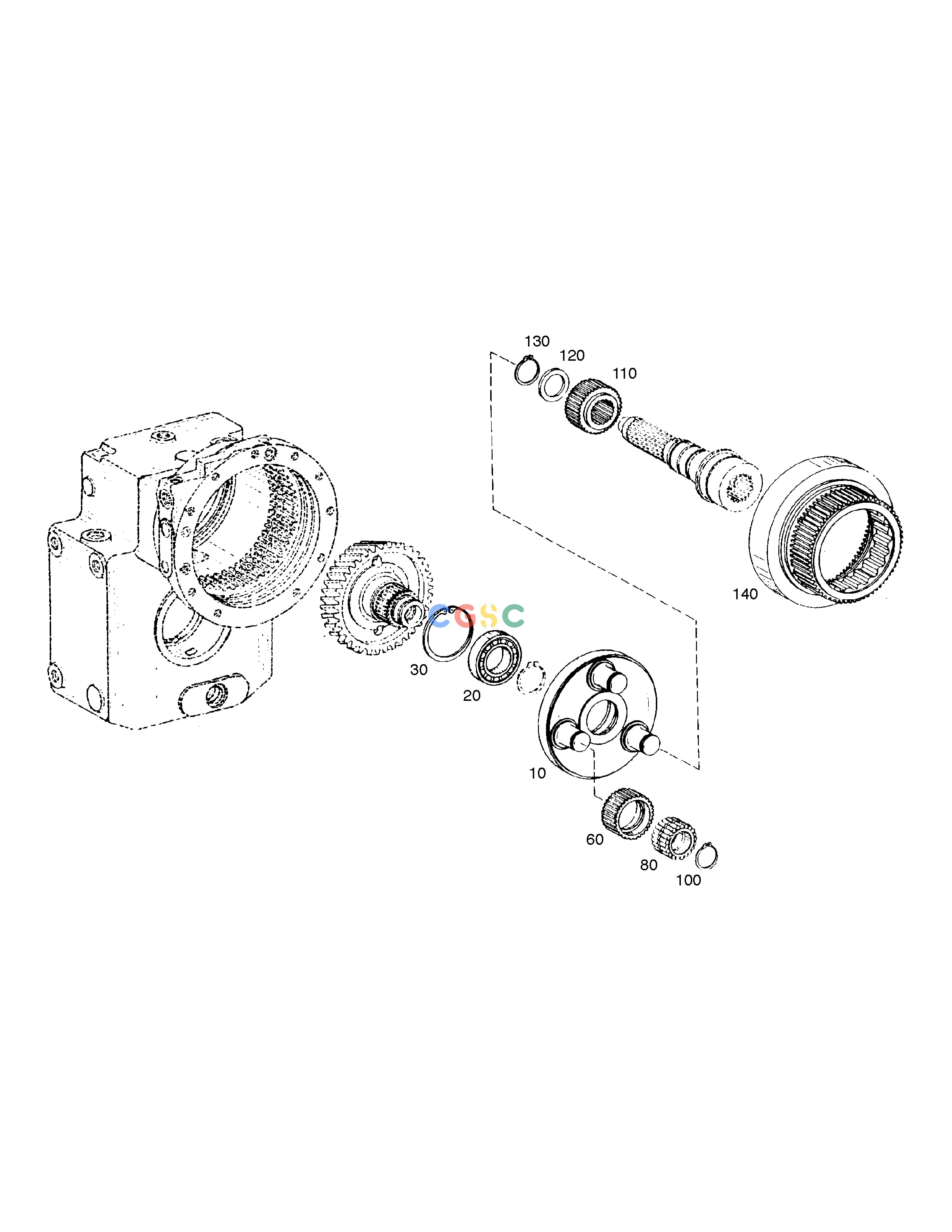 斗山零件查询PLANETARY DRIVE-TRANSMISSION SOLAR 160W-V Doosan parts catalog online