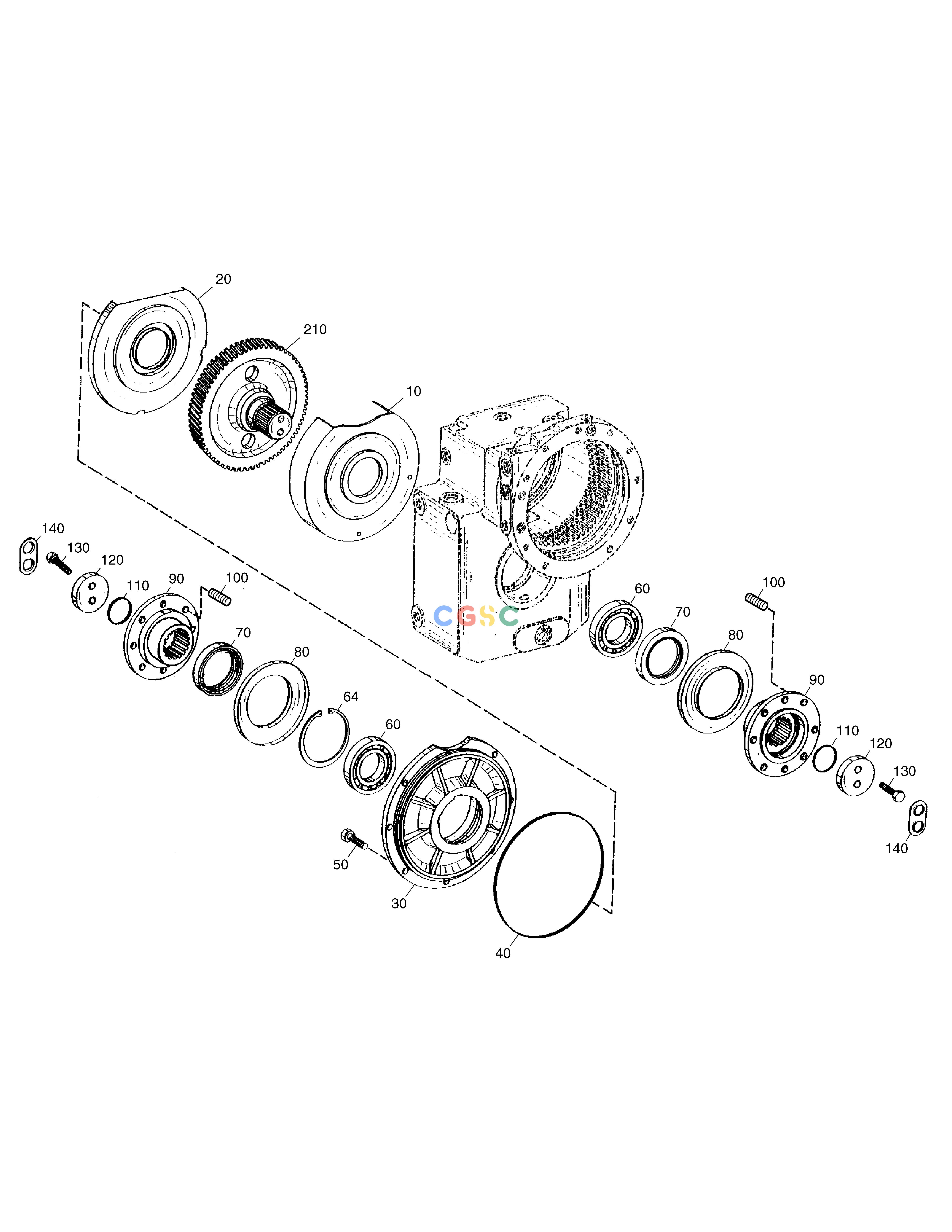 斗山零件查询OUTPUT SHAFT-TRANSMISSION SOLAR 160W-V Doosan parts catalog online