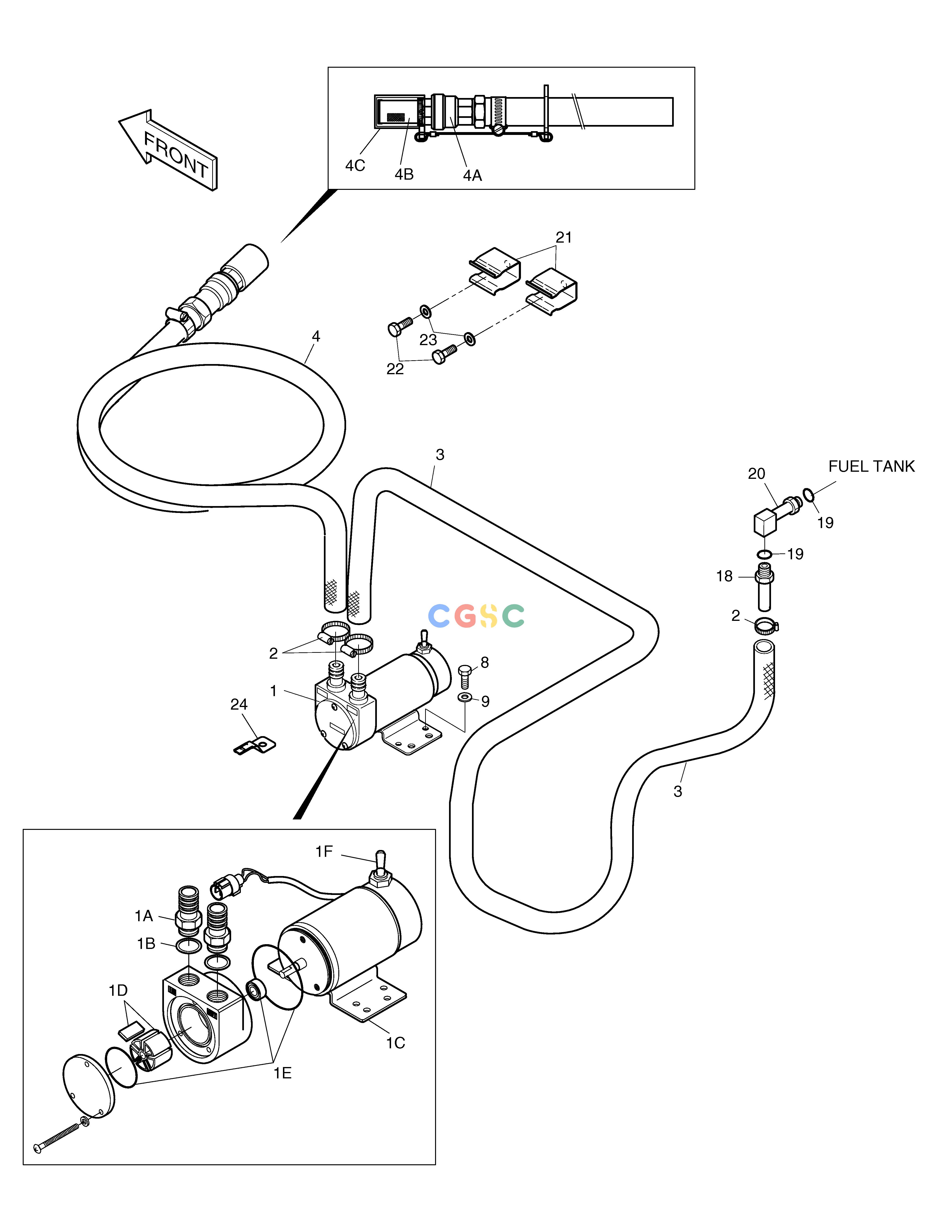 斗山零件查询FUEL FILLER PUMP ASS'Y SOLAR 160W-V Doosan parts catalog online