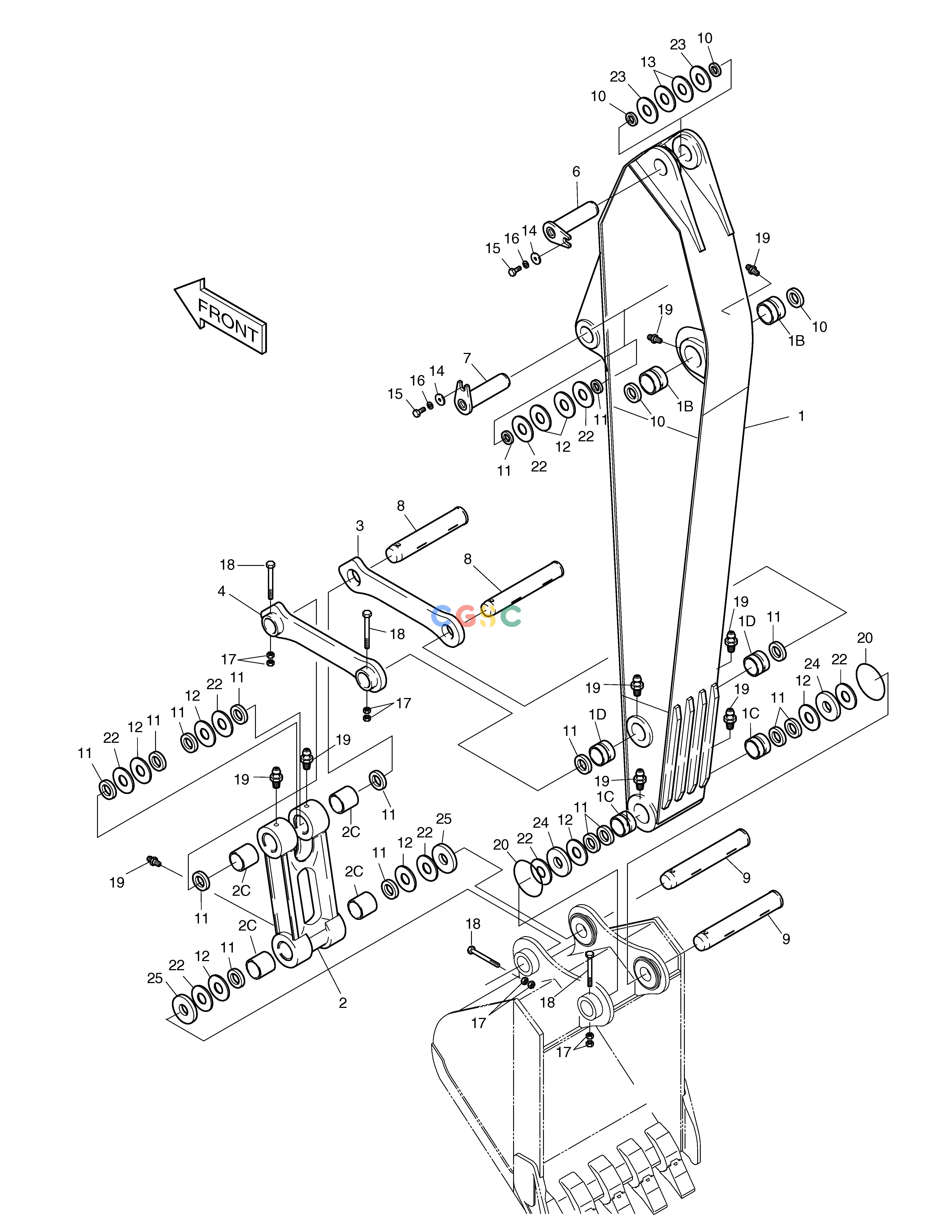 斗山零件查询ARM-3.0m SOLAR 160W-V Doosan parts catalog online