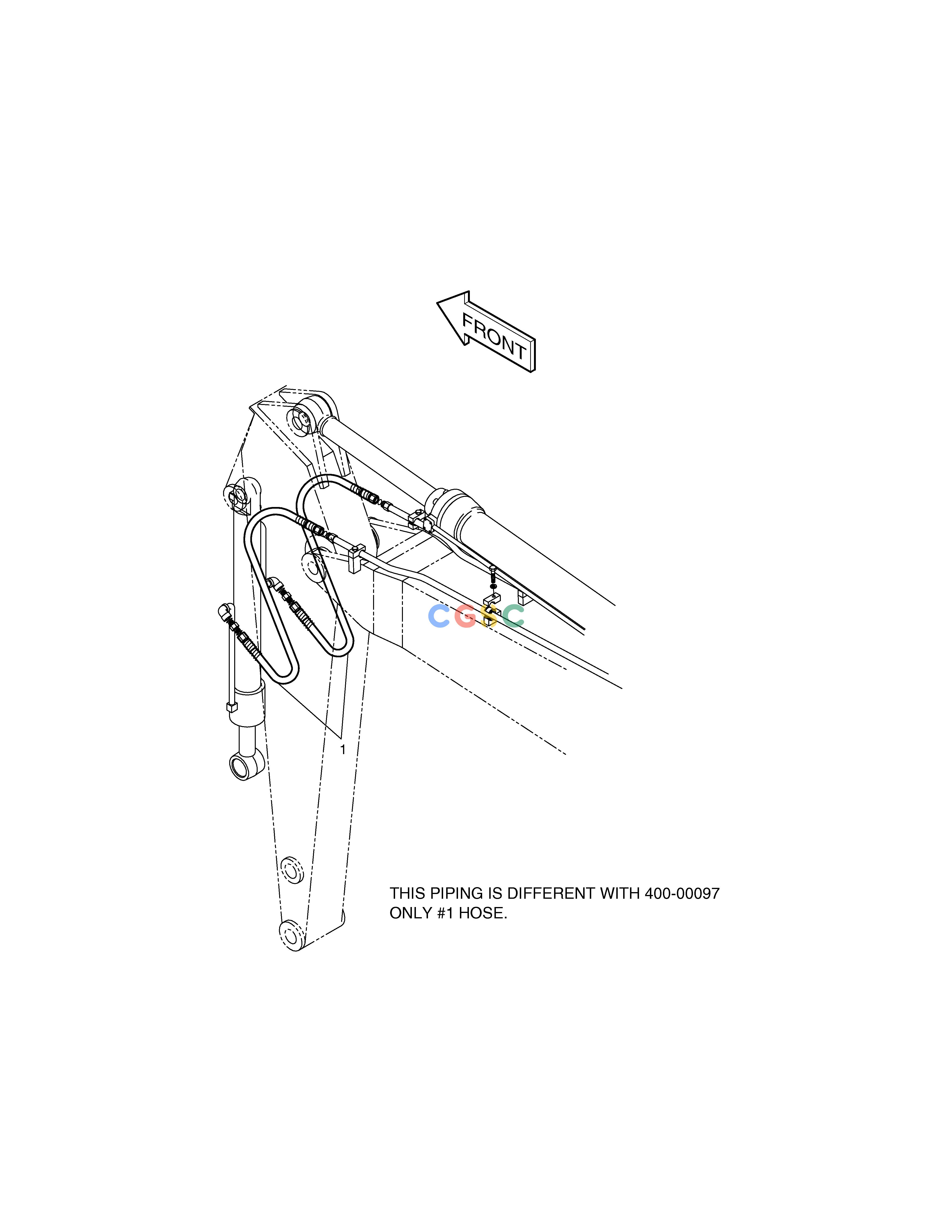 斗山零件查询FRONT PIPING-BOOM4.6m+ARM2.25m SOLAR 160W-V Doosan parts catalog online