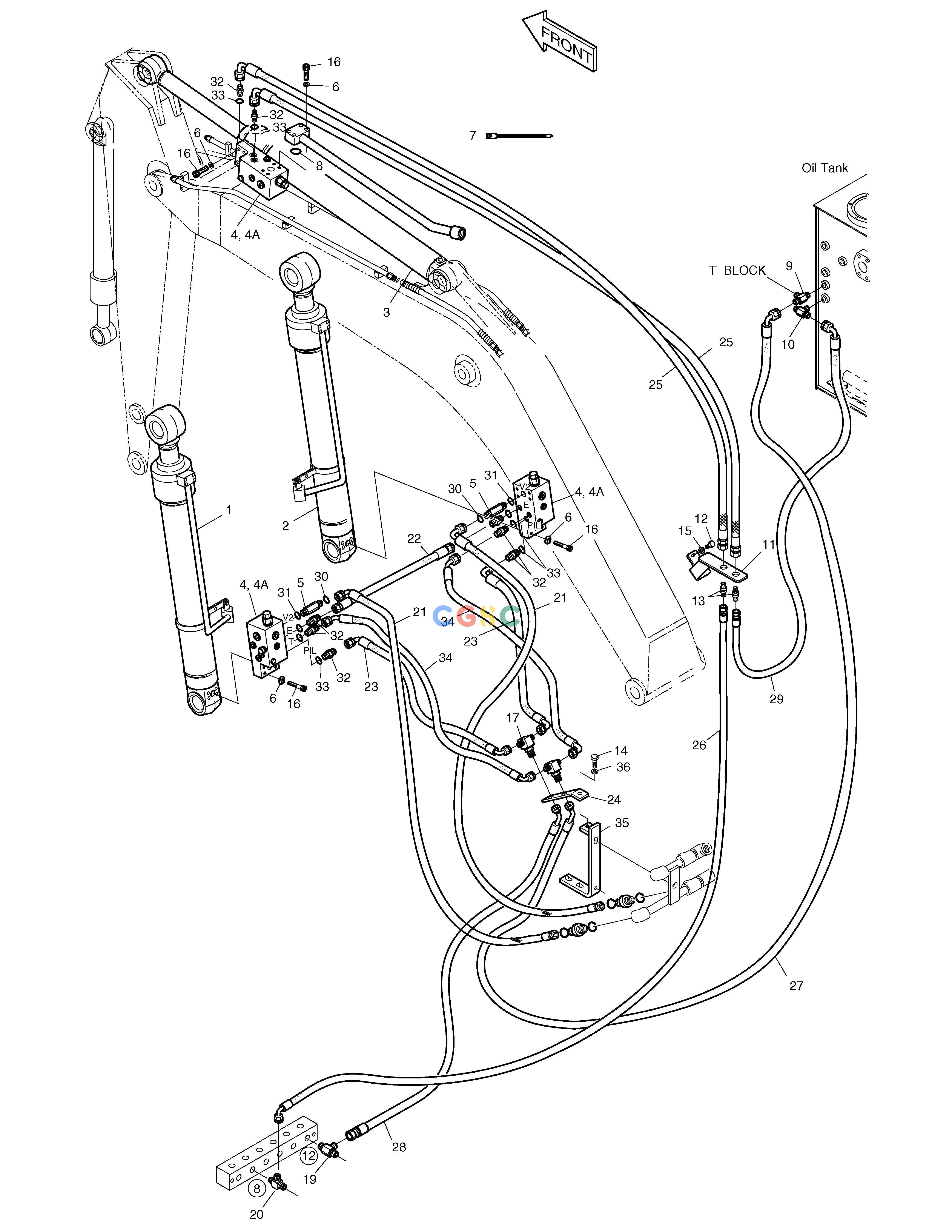 斗山零件查询LOCK VALVE PIPING-BOOM 4.6m SOLAR 160W-V Doosan parts catalog online