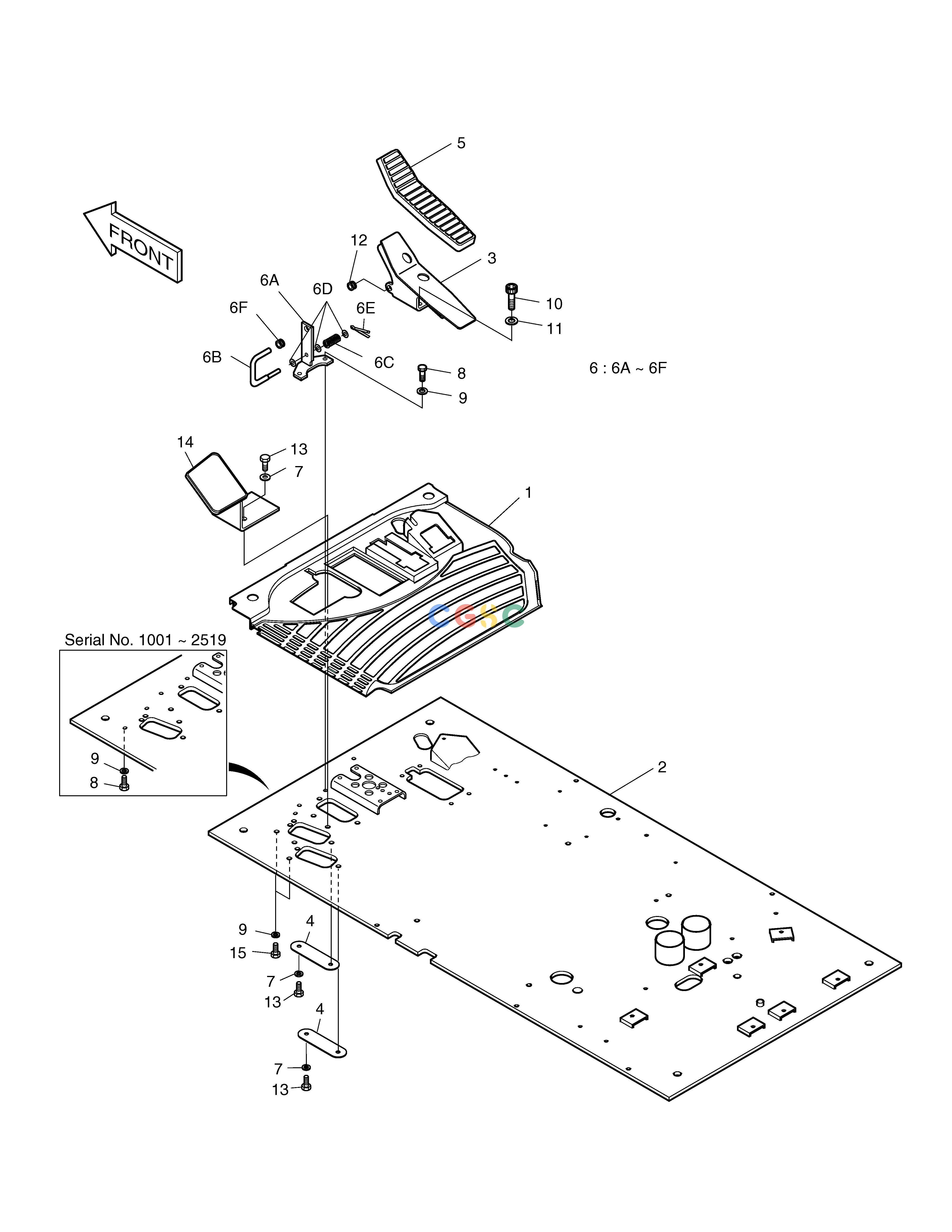斗山零件查询FLOOR ASS'Y-ROTATING & TILTING SOLAR 160W-V Doosan parts catalog online