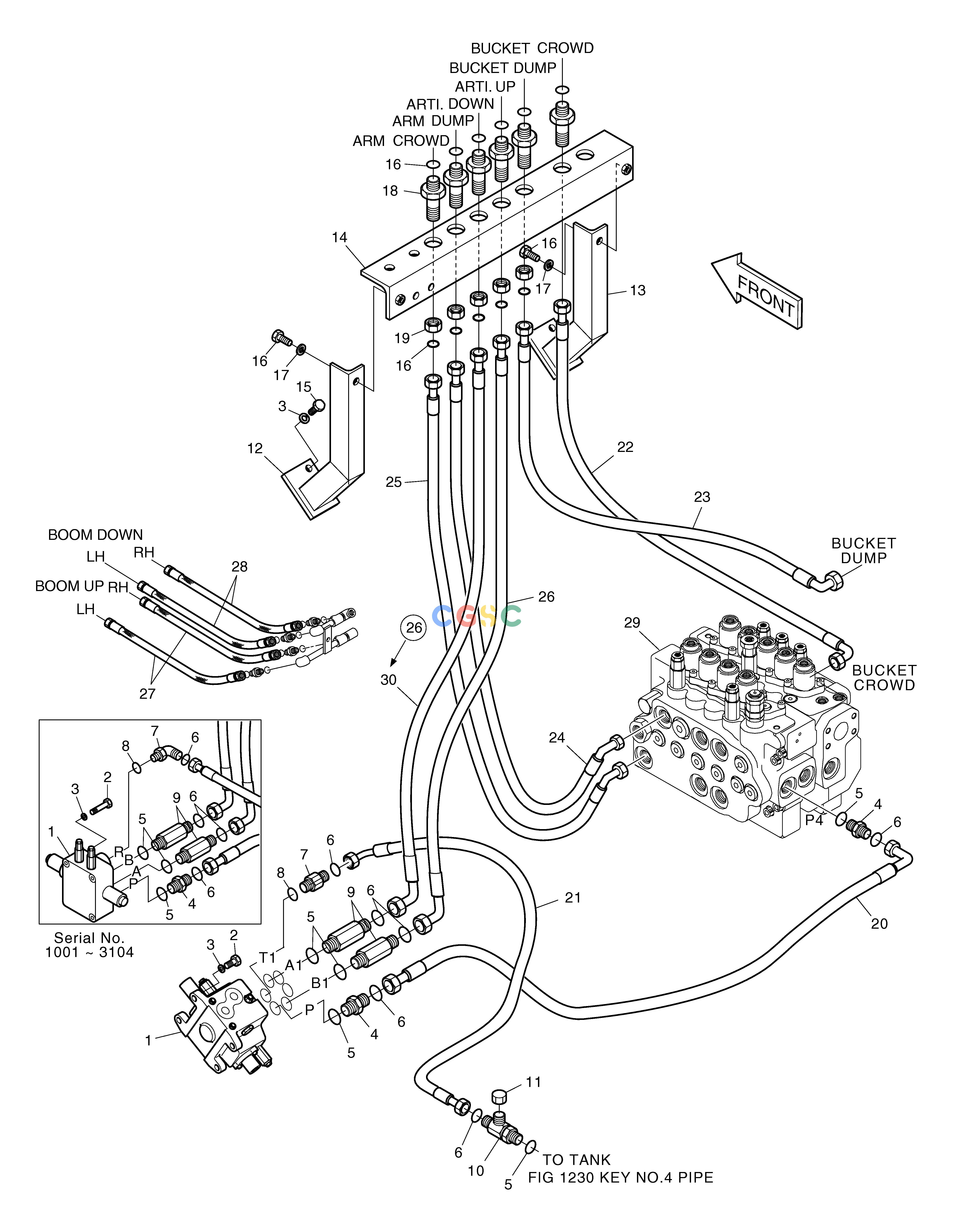 斗山零件查询MAIN PIPING-ARTI.BOOM SOLAR 160W-V Doosan parts catalog online