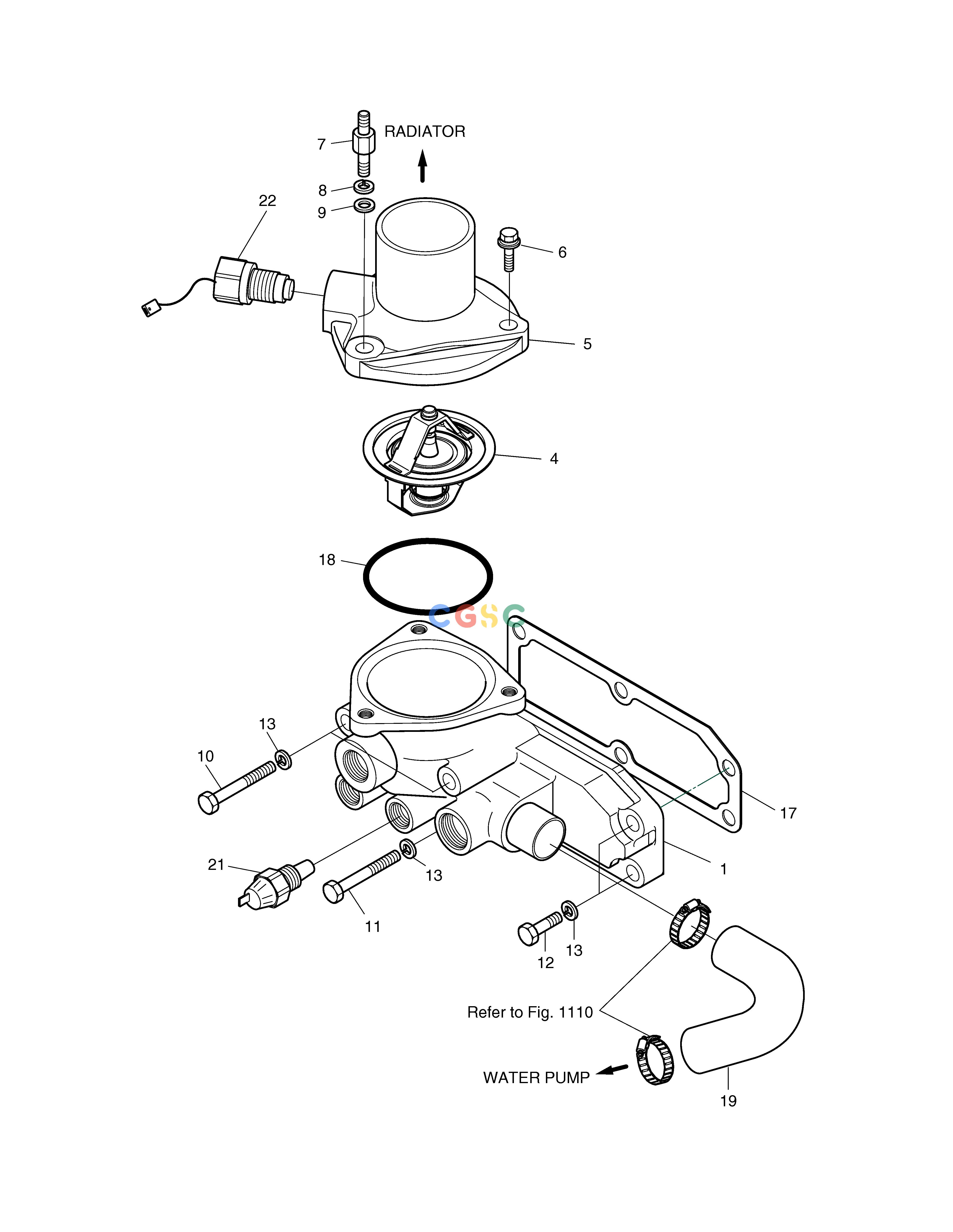 斗山零件查询THERMOSTAT MEGA 200-V (S/N 3001~) Doosan parts catalog online