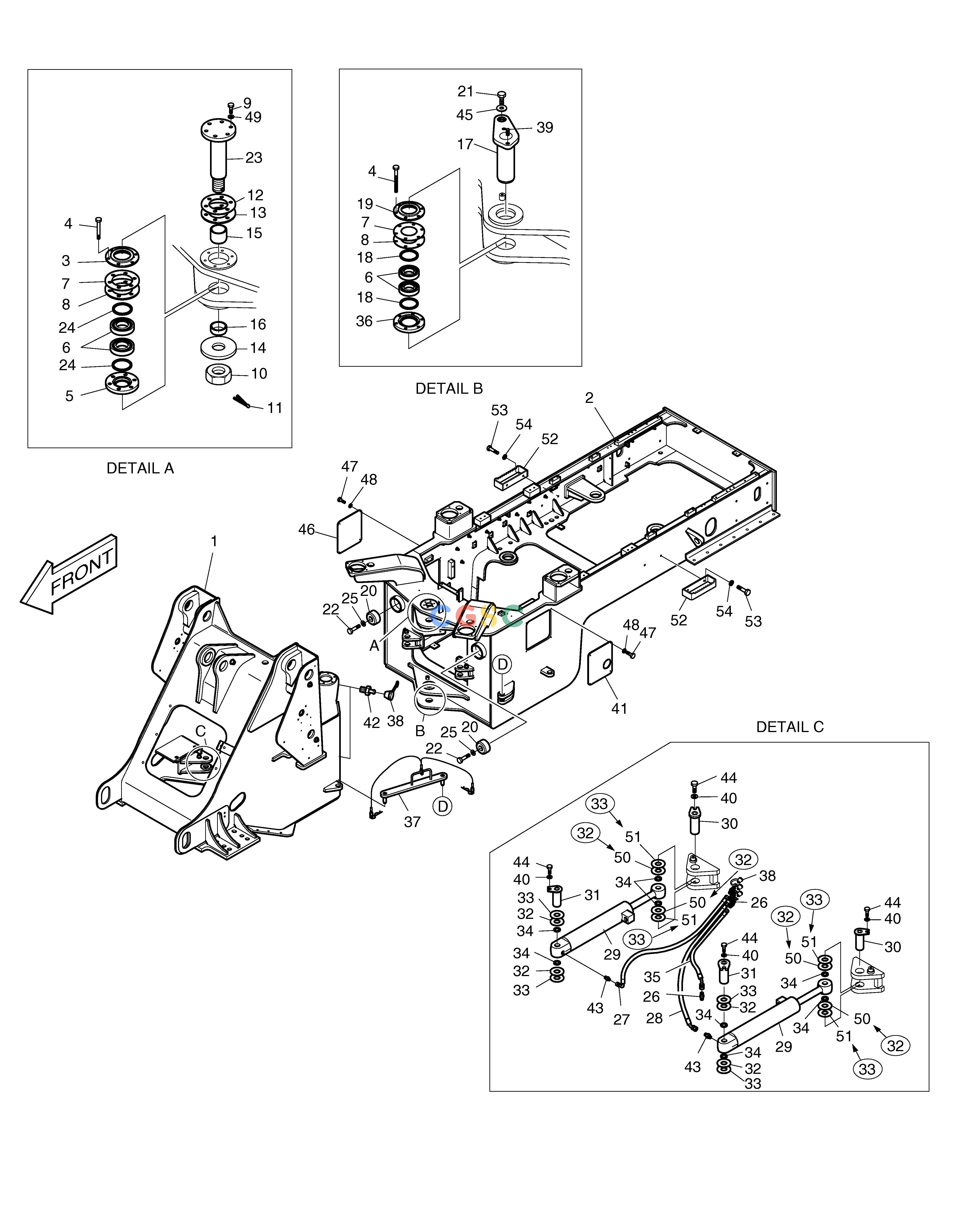 斗山零件查询FRAME MEGA 200-V (S/N 3001~) Doosan parts catalog online
