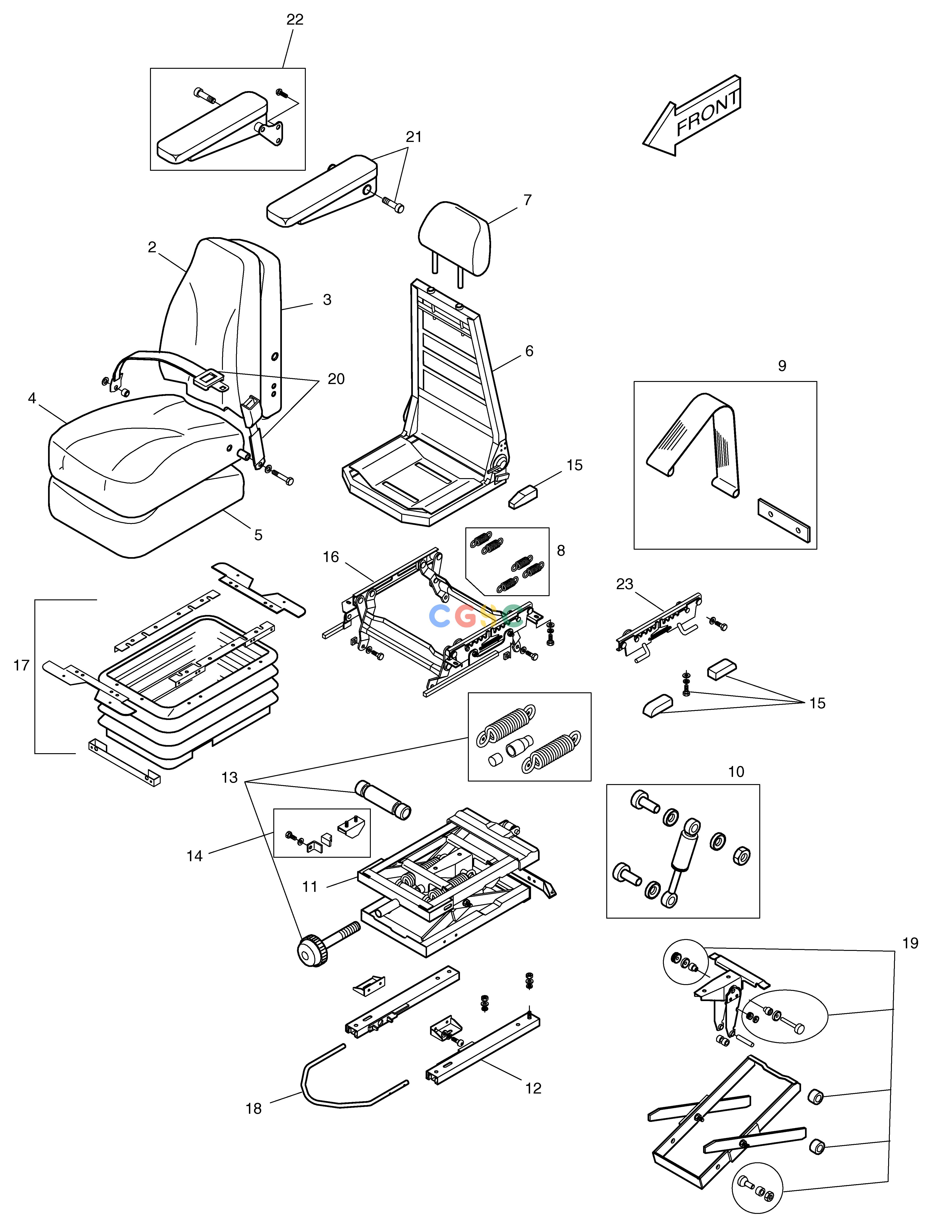斗山零件查询SEAT MEGA 200-V (S/N 3001~) Doosan parts catalog online