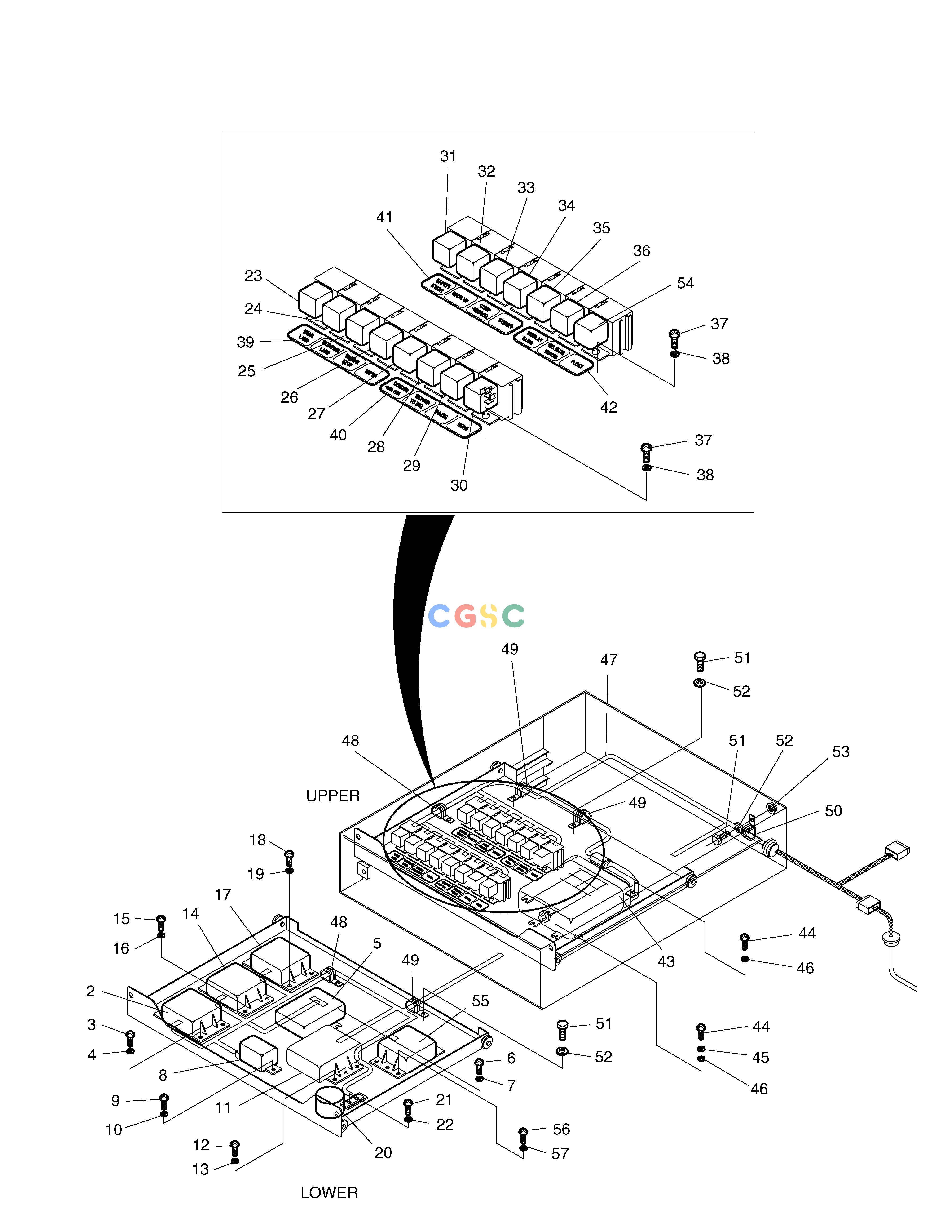 斗山零件查询ELECTRIC BOX ASS'Y(2)-PARTS MEGA 200-V (S/N 3001~) Doosan parts catalog online