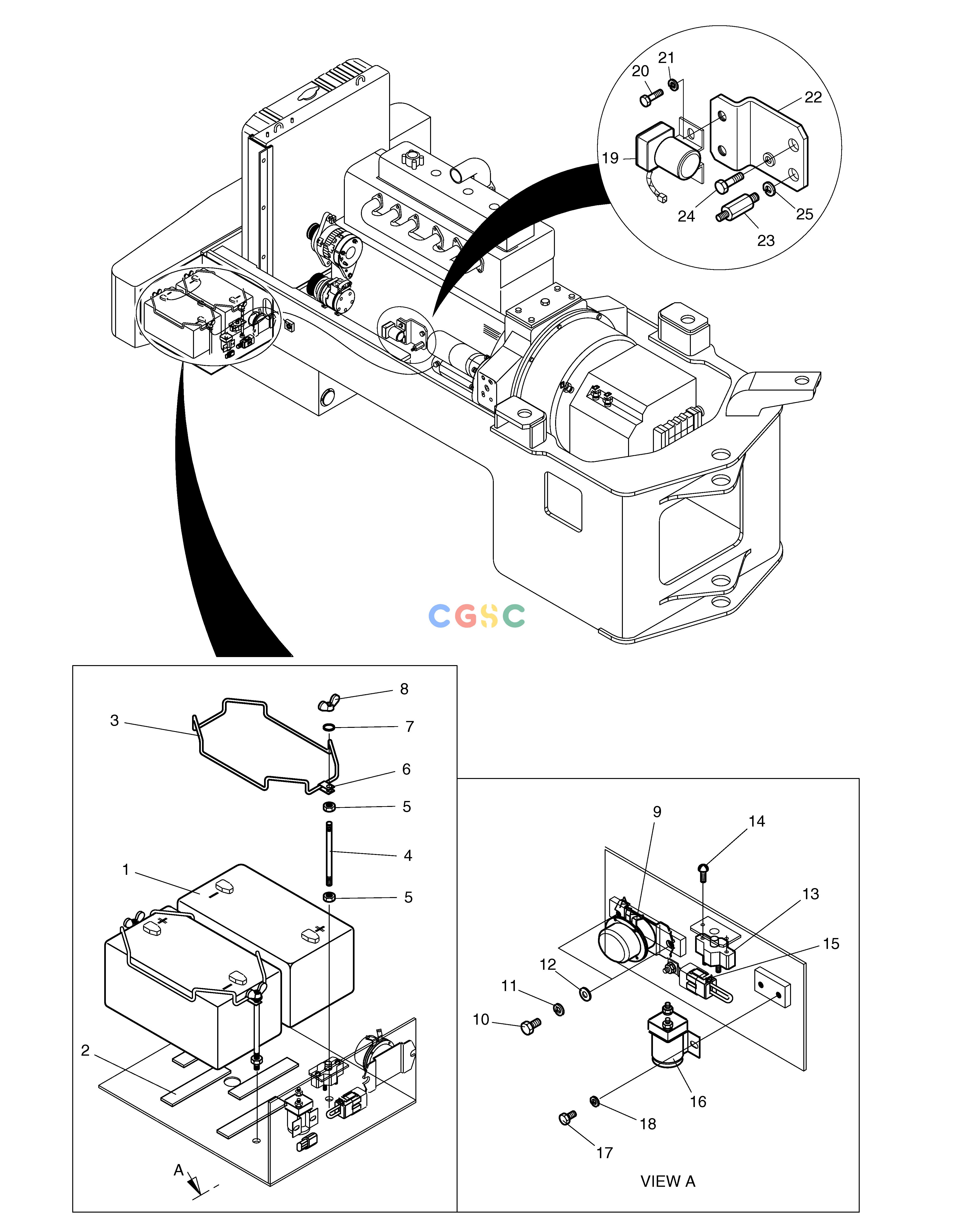 斗山零件查询ELECTRIC PARTS(4)-BATTERY MEGA 200-V (S/N 3001~) Doosan parts catalog online