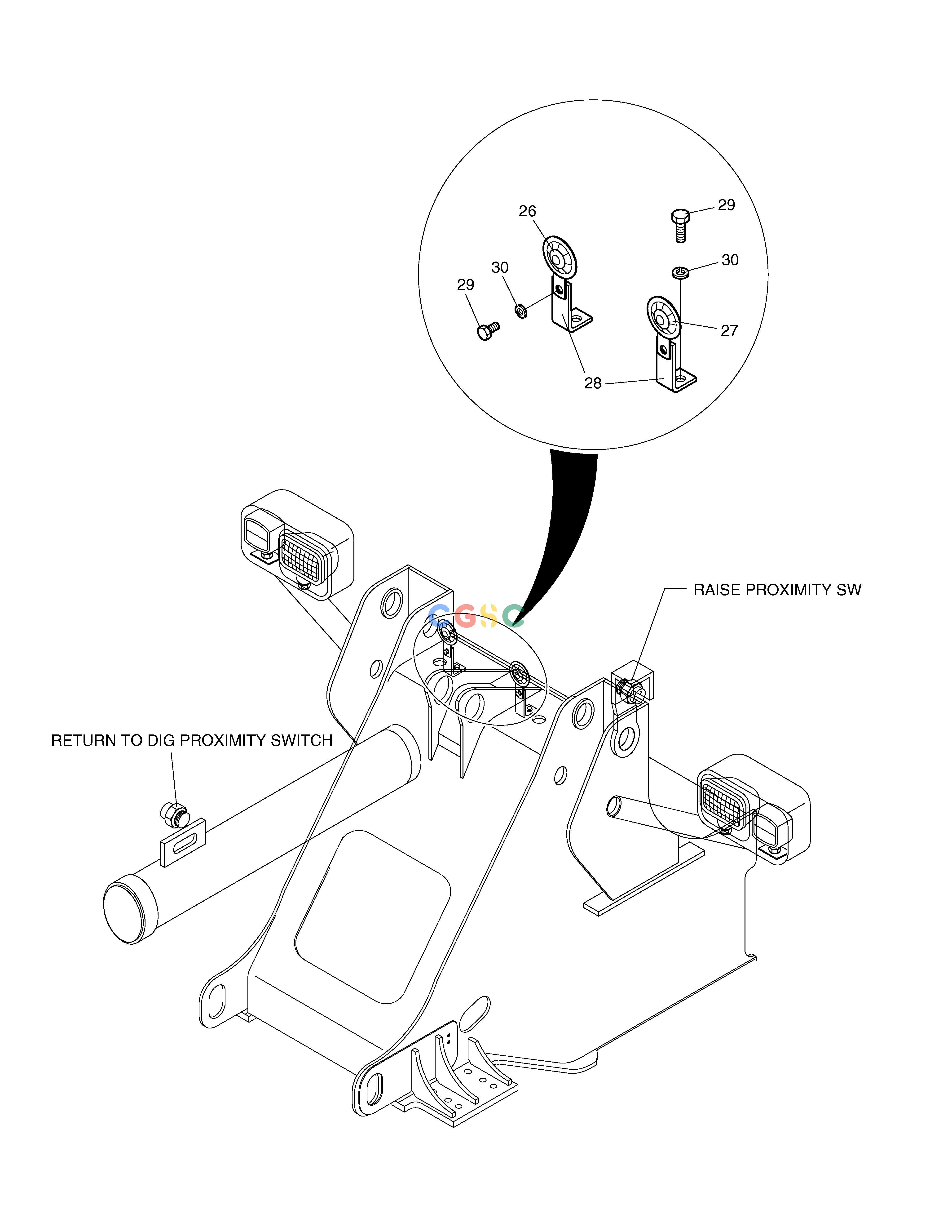 斗山零件查询ELECTRIC PARTS(6)-FRONT PARTS MEGA 200-V (S/N 3001~) Doosan parts catalog online