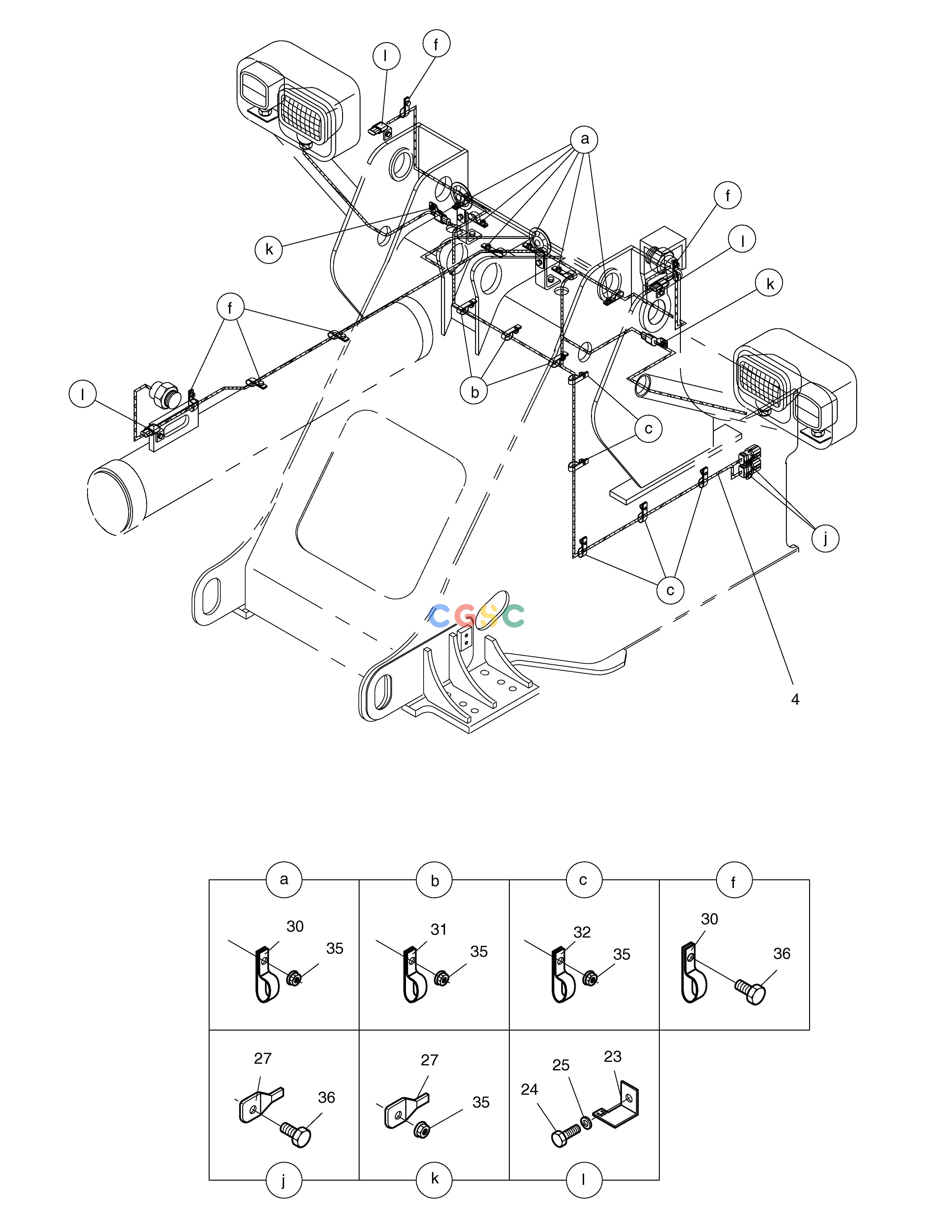 斗山零件查询ELECTRIC WIRING(3)-FRONT FRAME MEGA 200-V (S/N 3001~) Doosan parts catalog online