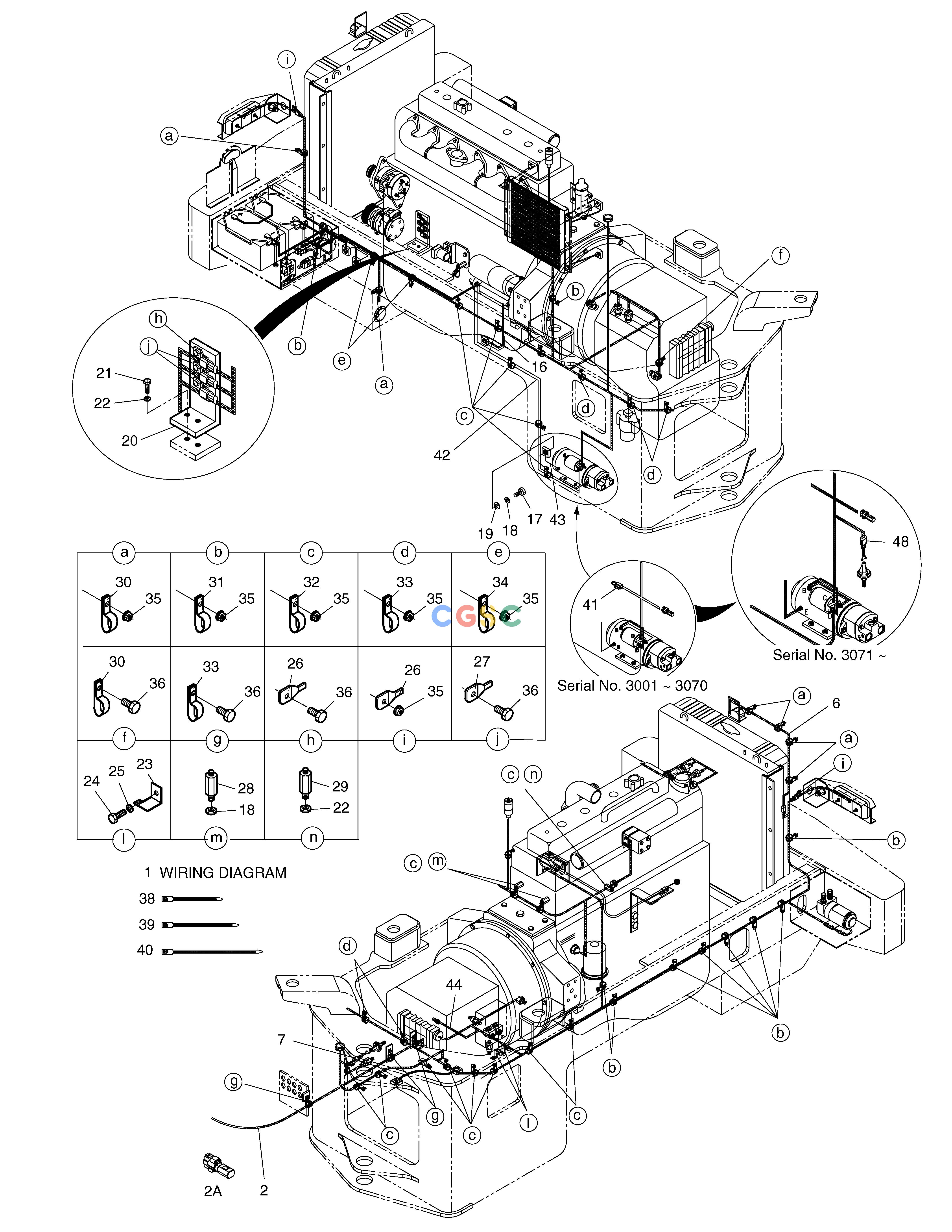 斗山零件查询ELECTRIC WIRING(4)-RELATED PARTS MEGA 200-V (S/N 3001~) Doosan parts catalog online