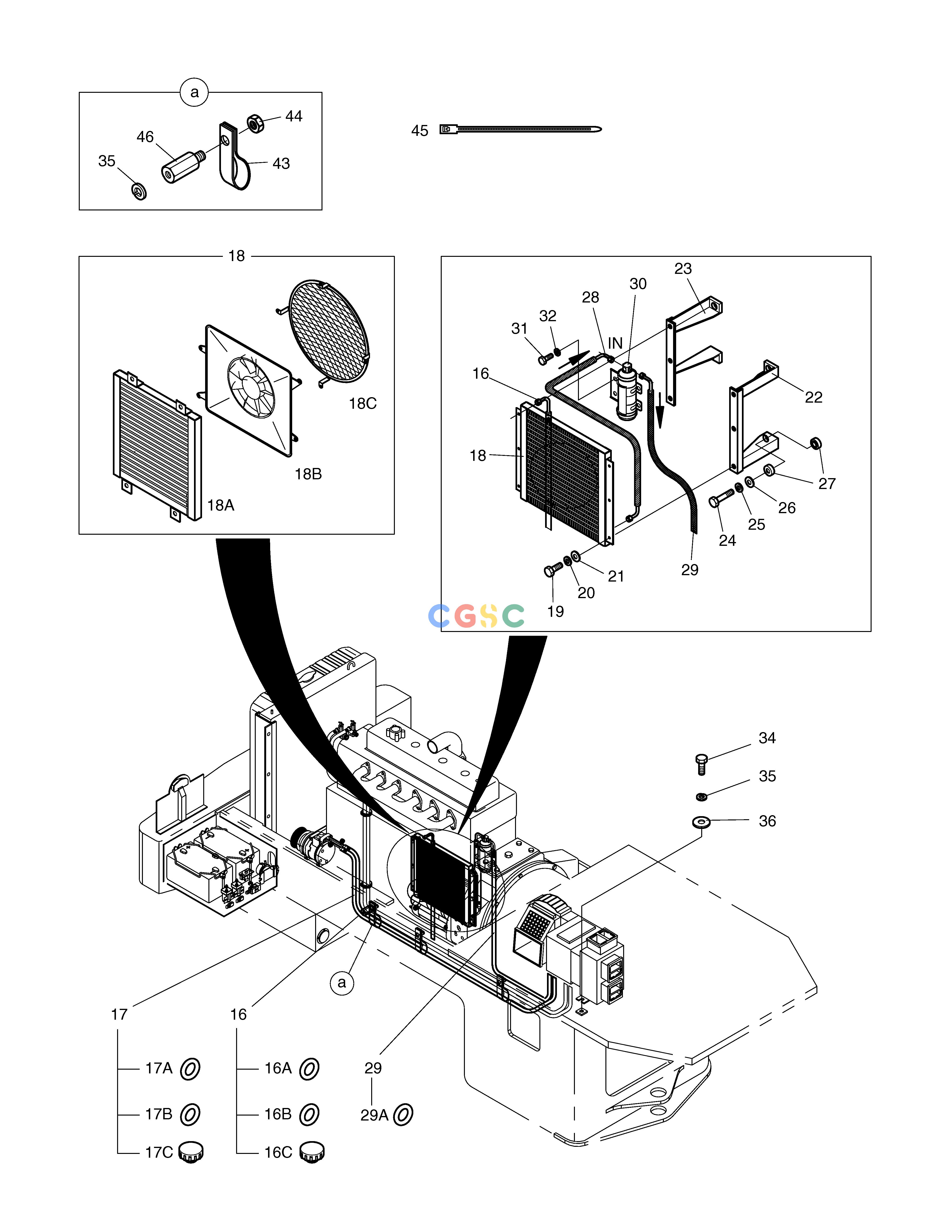 斗山零件查询AIRCONDITIONER(2) MEGA 200-V (S/N 3001~) Doosan parts catalog online