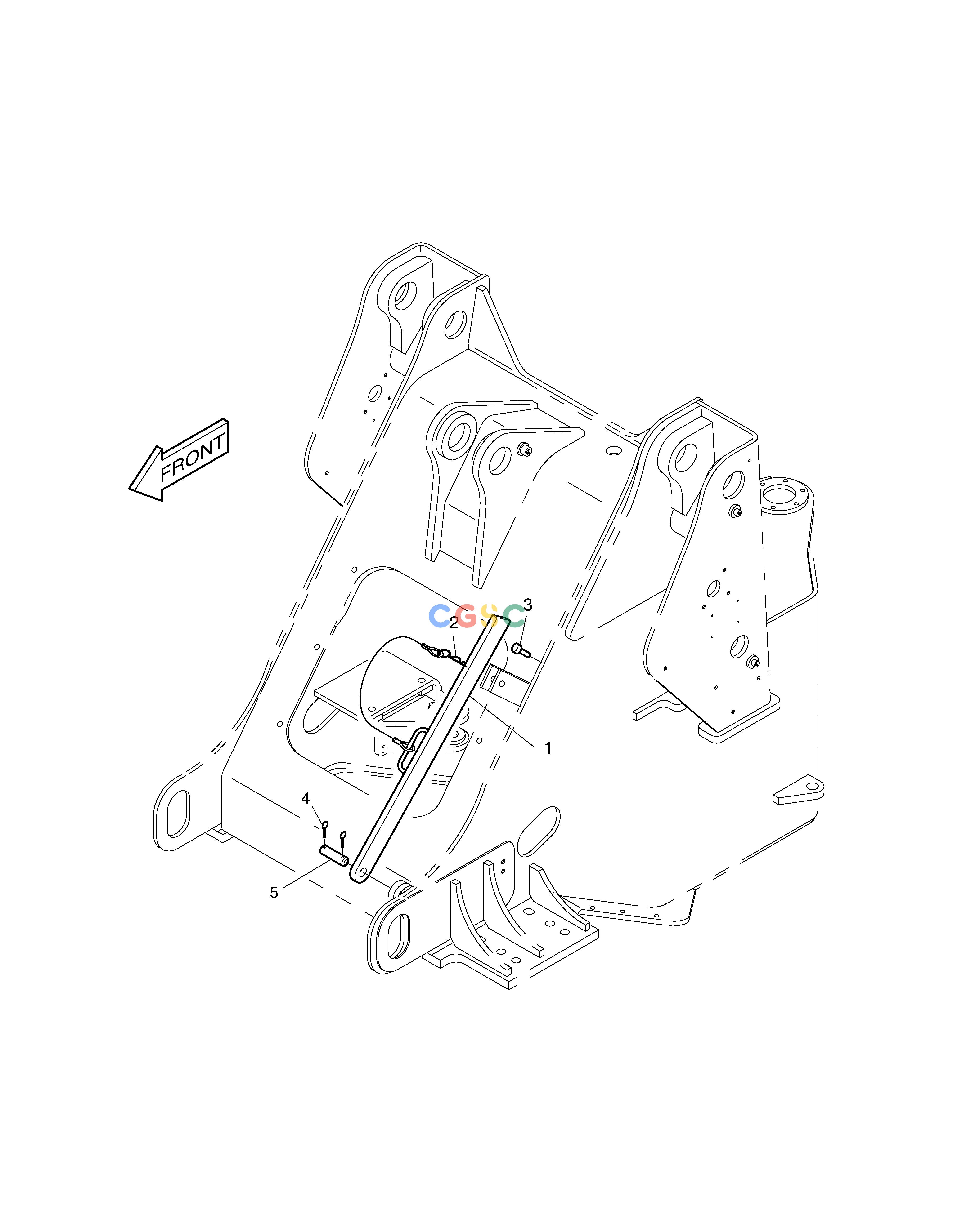 斗山零件查询LIFT ARM SUPPORT MEGA 200-V (S/N 3001~) Doosan parts catalog online