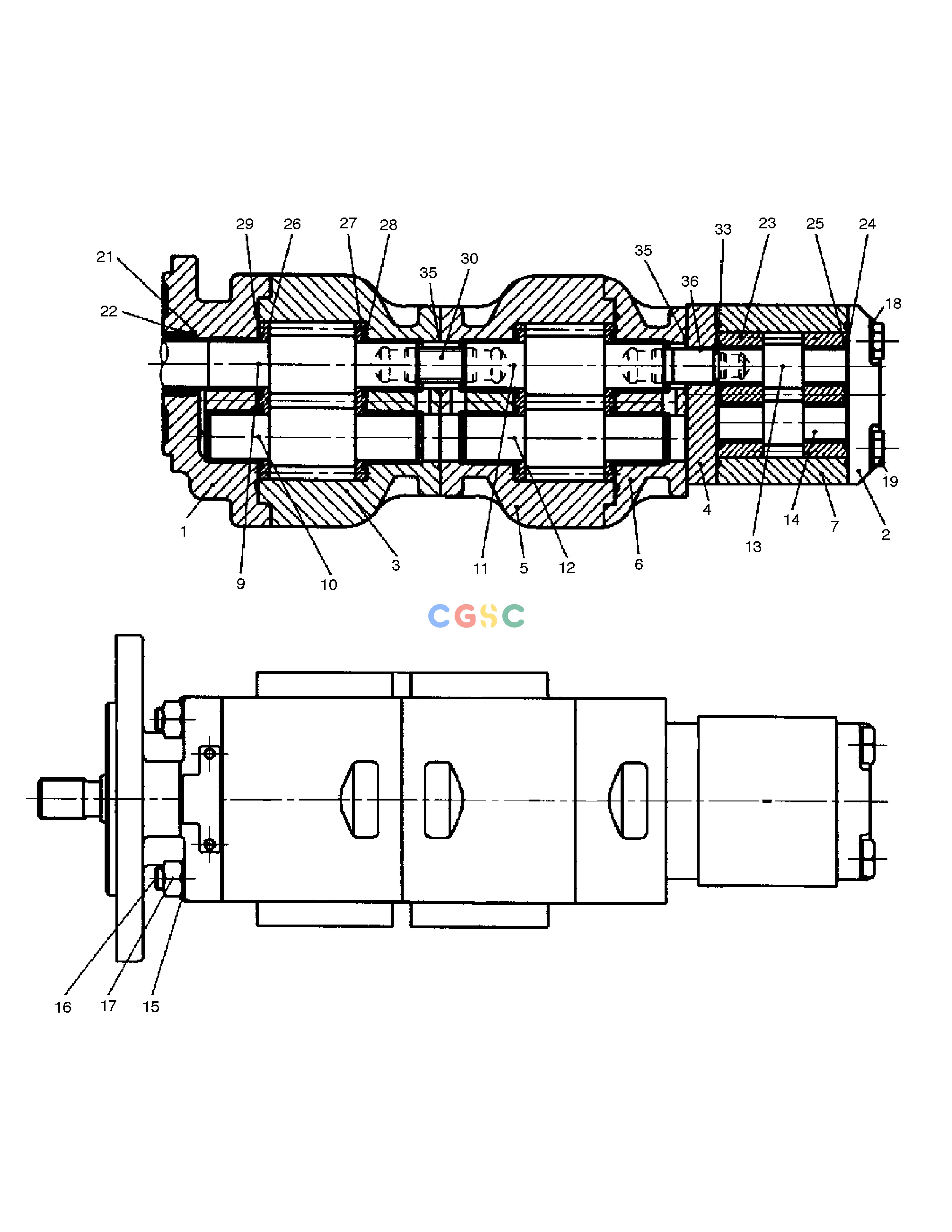 斗山零件查询MAIN PUMP MEGA 200-V (S/N 3001~) Doosan parts catalog online