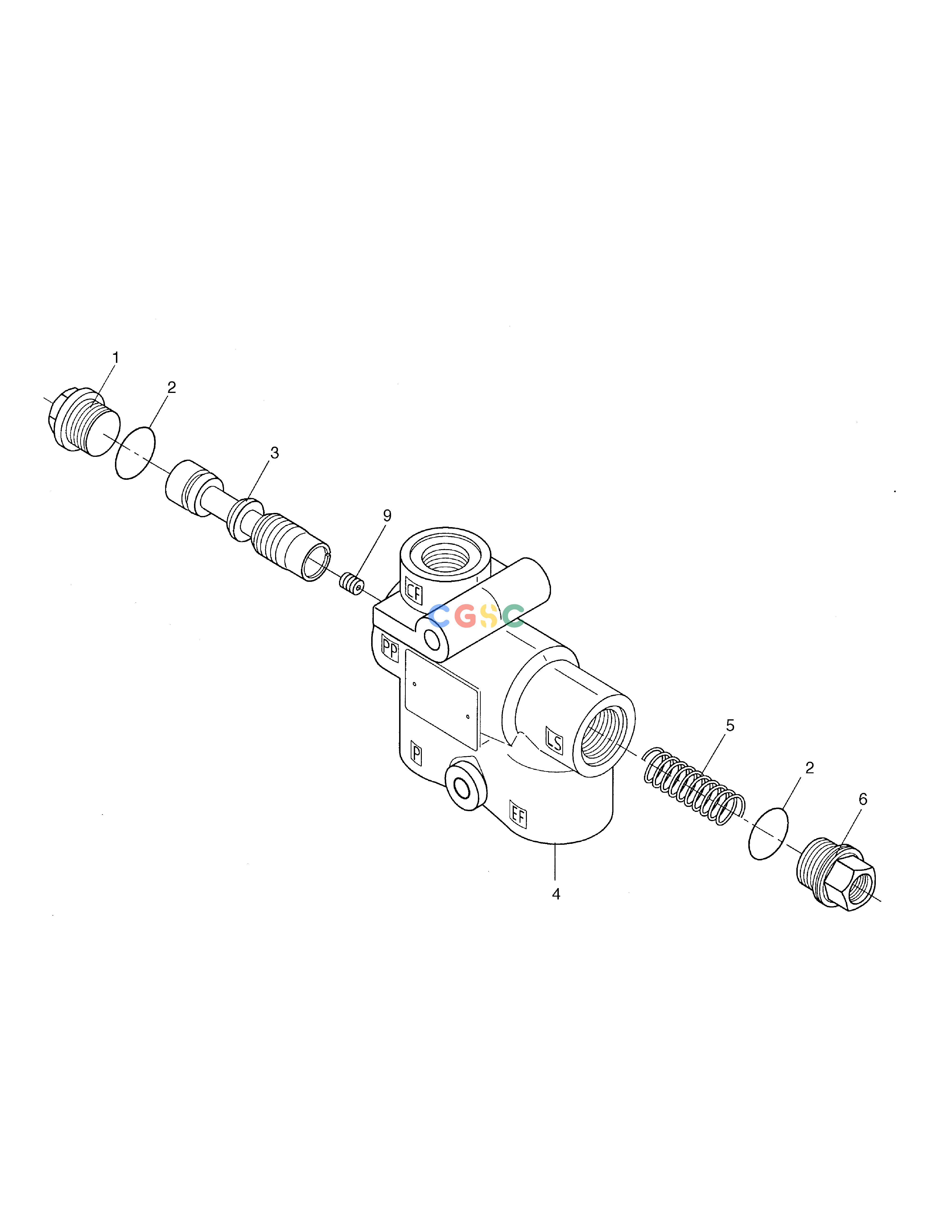 斗山零件查询PRIORITY VALVE MEGA 200-V (S/N 3001~) Doosan parts catalog online