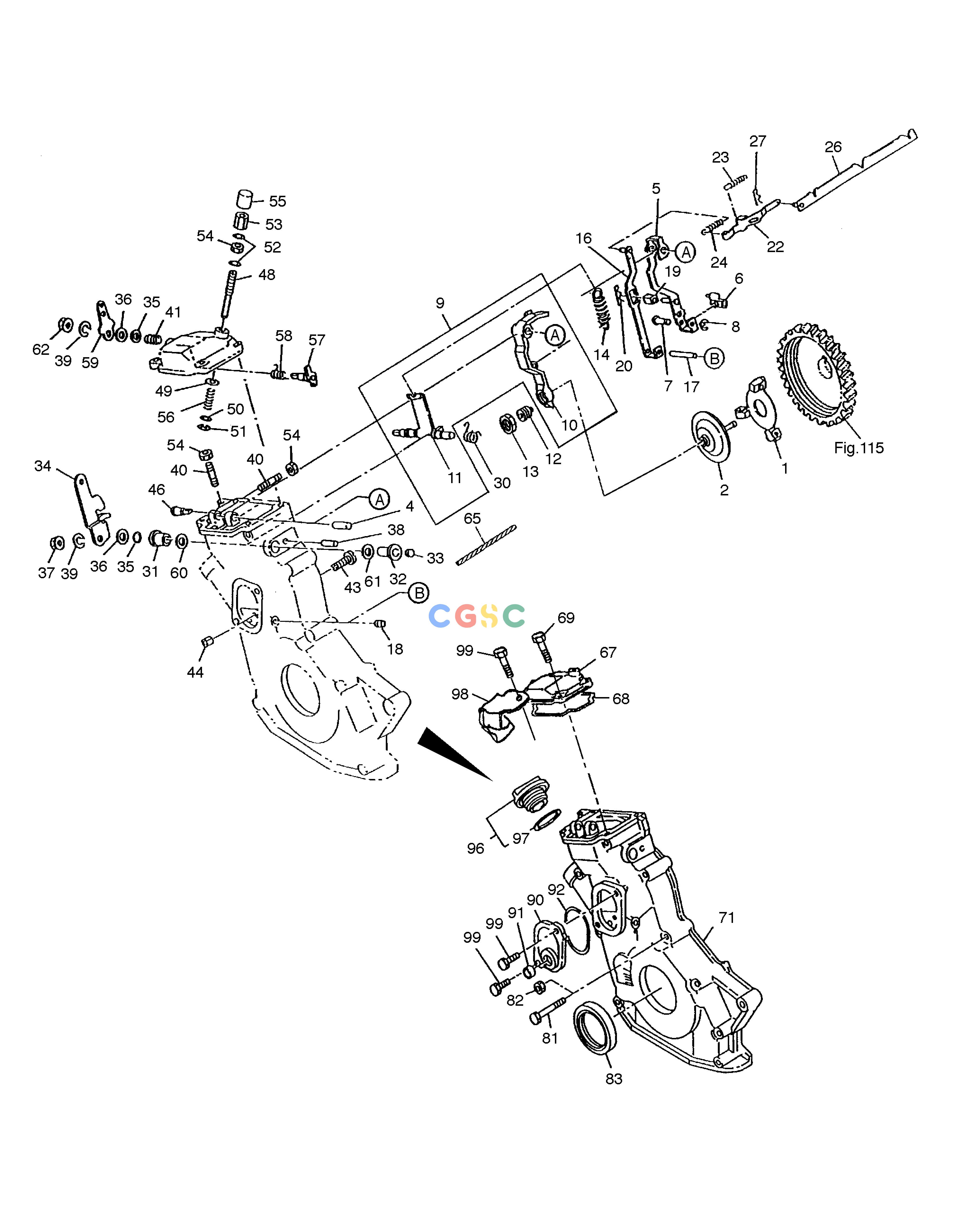 斗山零件查询TIMING GEAR CASE SOLAR 030PLUS (S/N 20001~) Doosan parts catalog online