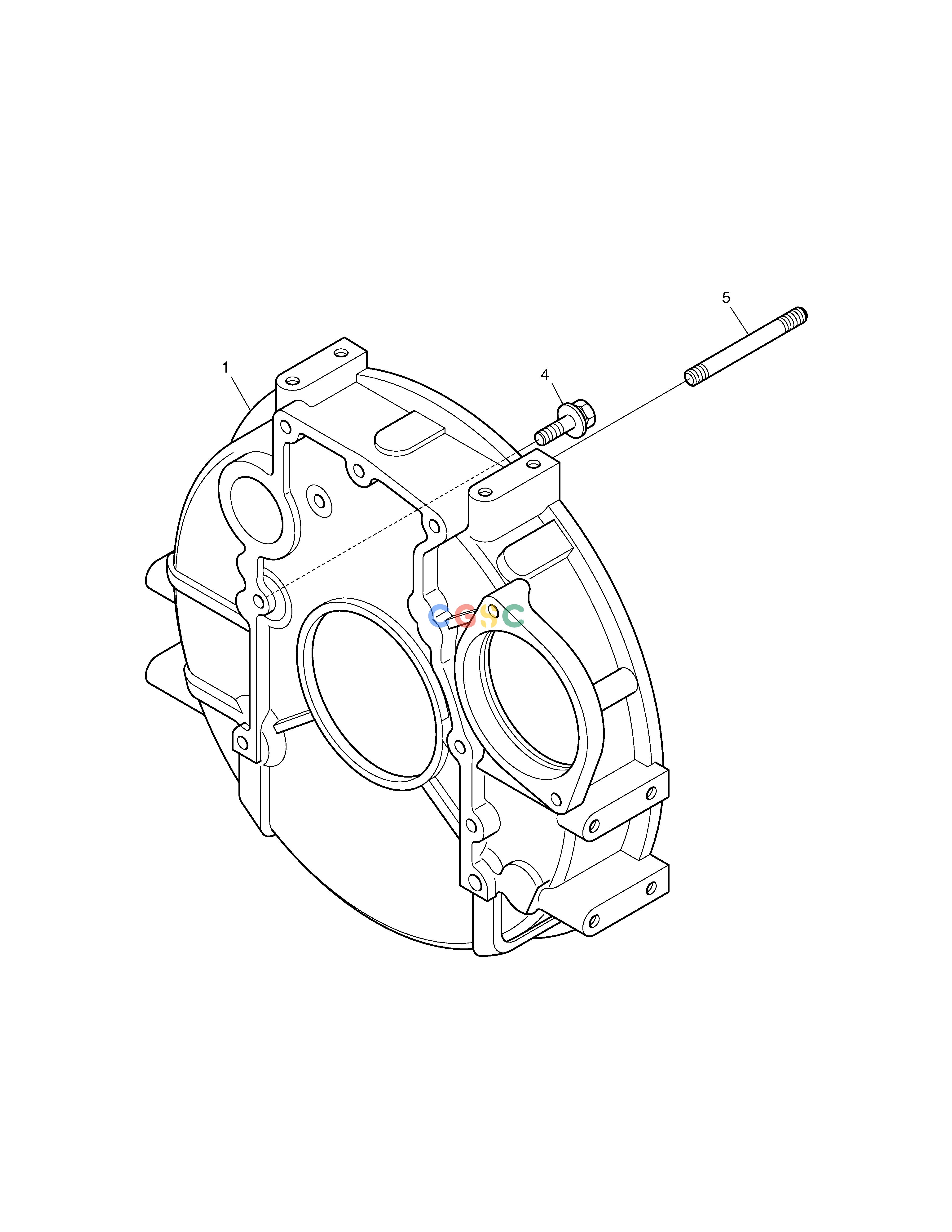 斗山零件查询FLYWHEEL HOUSING SOLAR 030PLUS (S/N 20001~) Doosan parts catalog online