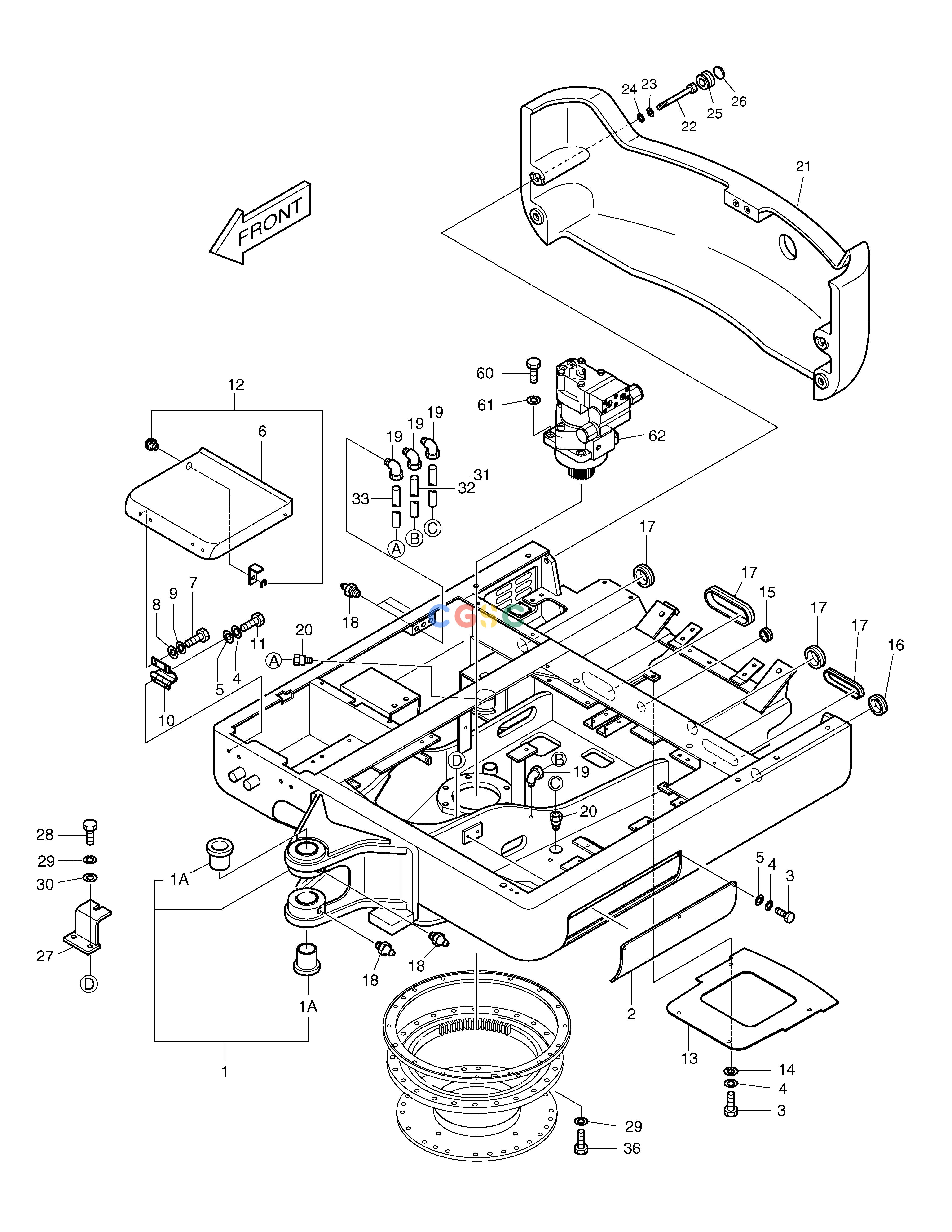 斗山零件查询FRAME SOLAR 030PLUS (S/N 20001~) Doosan parts catalog online
