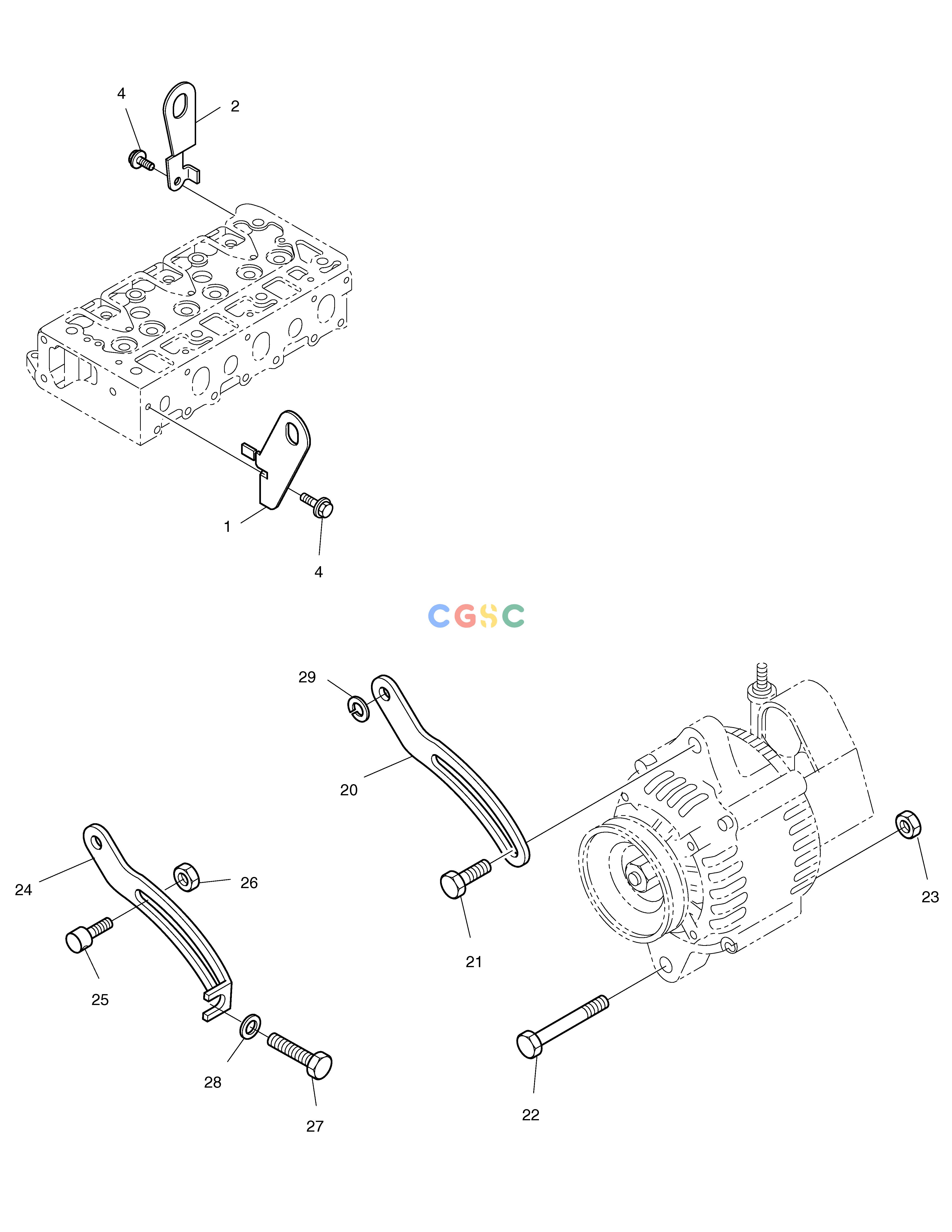 斗山零件查询ENGINE FOOT SOLAR 030PLUS (S/N 20001~) Doosan parts catalog online