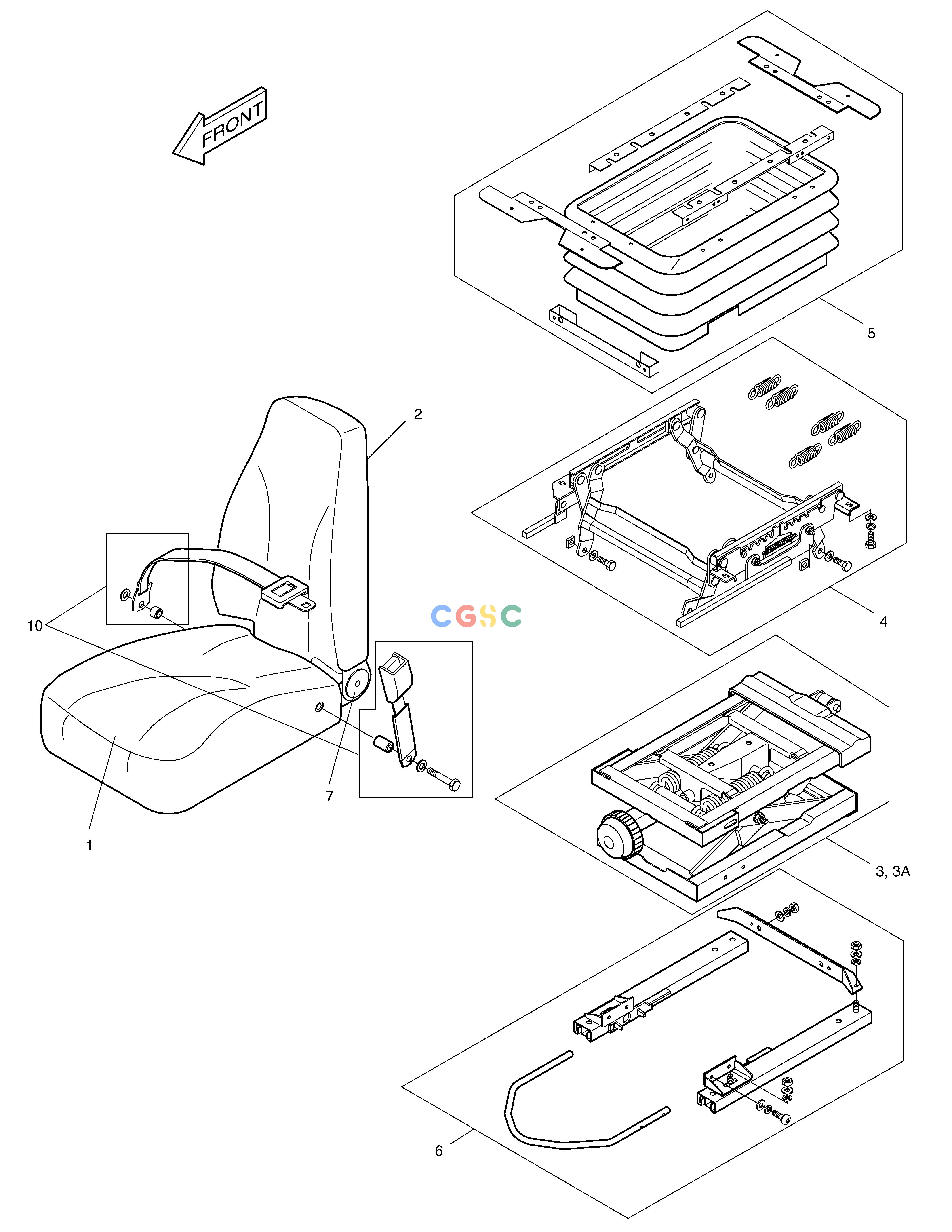 斗山零件查询SEAT SOLAR 030PLUS (S/N 20001~) Doosan parts catalog online