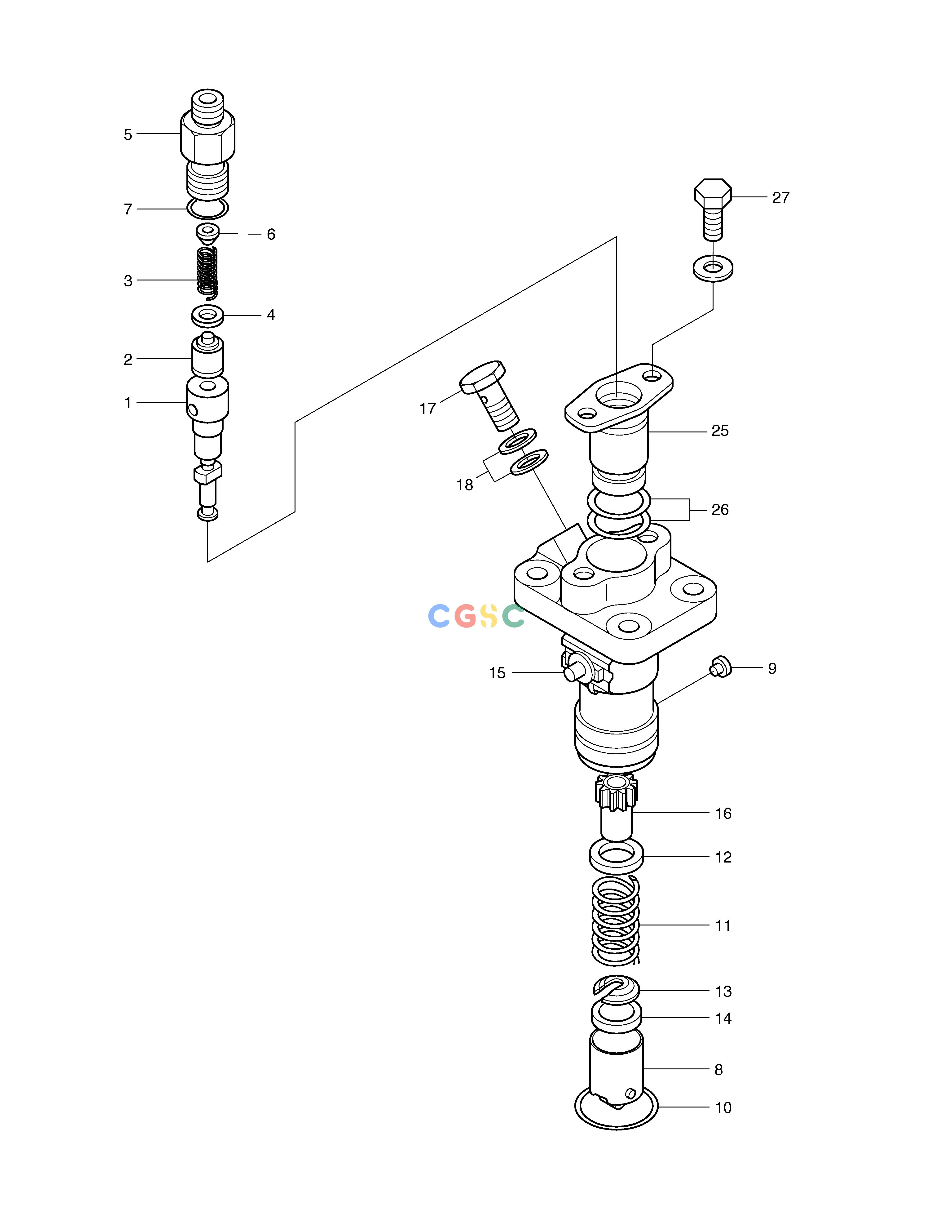 斗山零件查询INJECTION PUMP SOLAR 030PLUS (S/N 20001~) Doosan parts catalog online