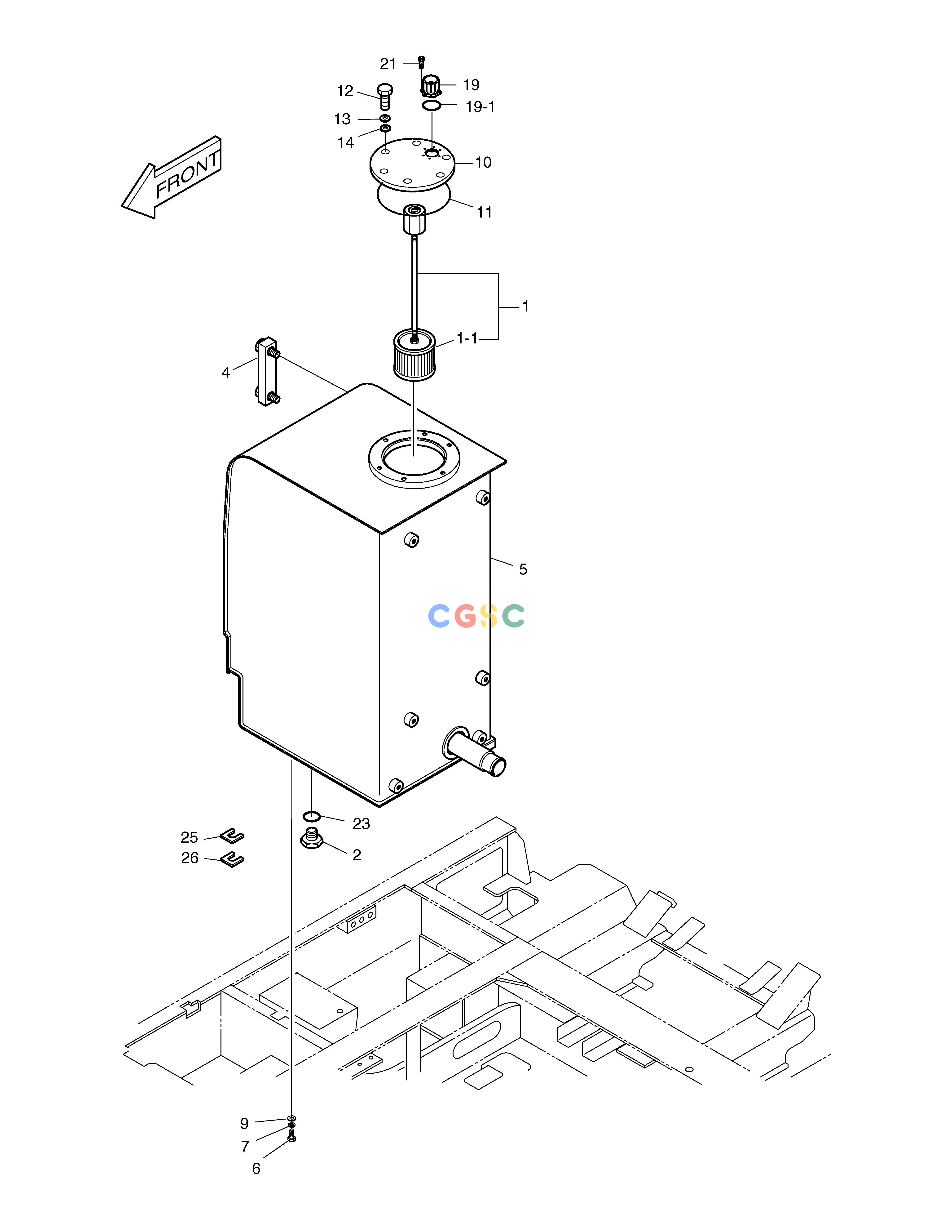 斗山零件查询OIL TANK SOLAR 030PLUS (S/N 20001~) Doosan parts catalog online