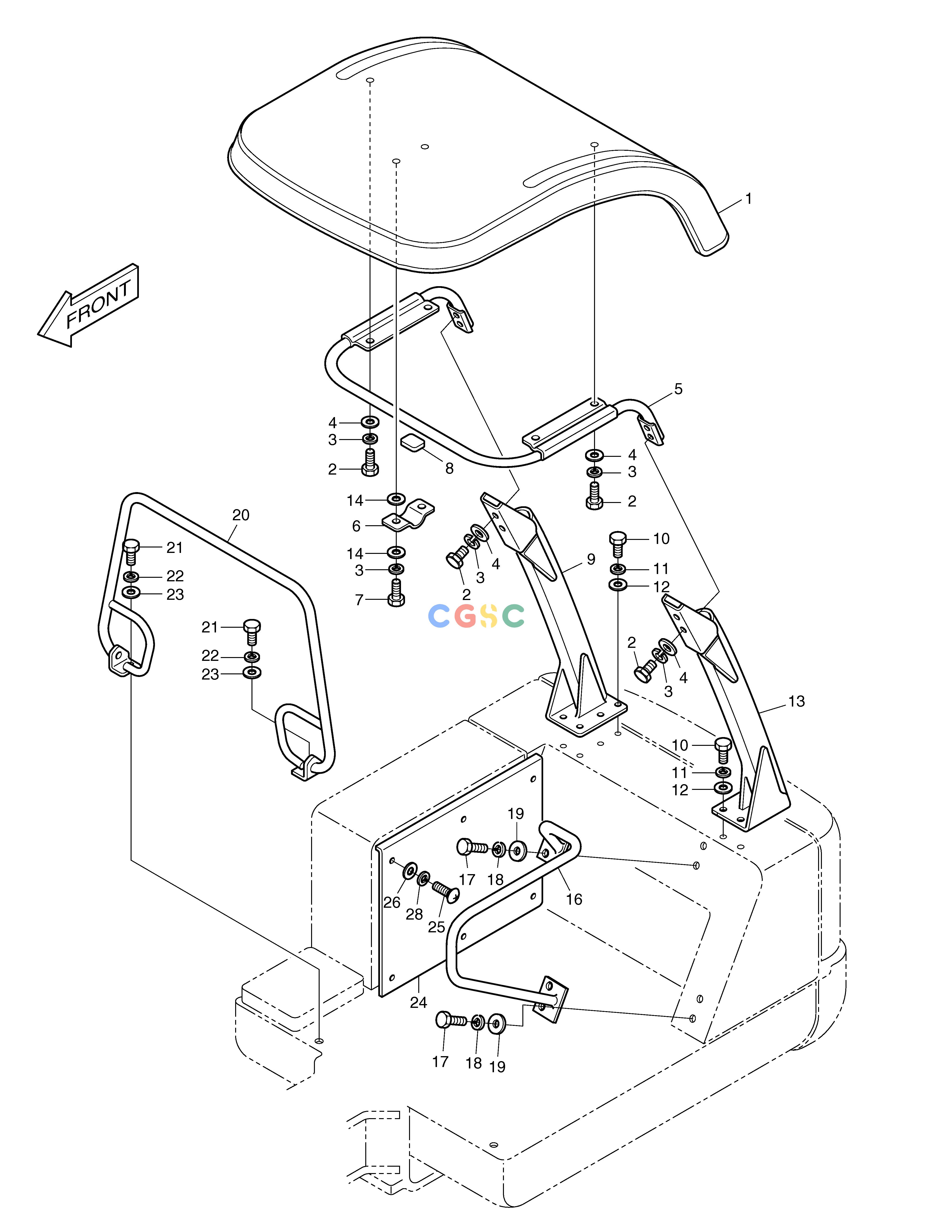 斗山零件查询CANOPY SOLAR 030PLUS (S/N 20001~) Doosan parts catalog online
