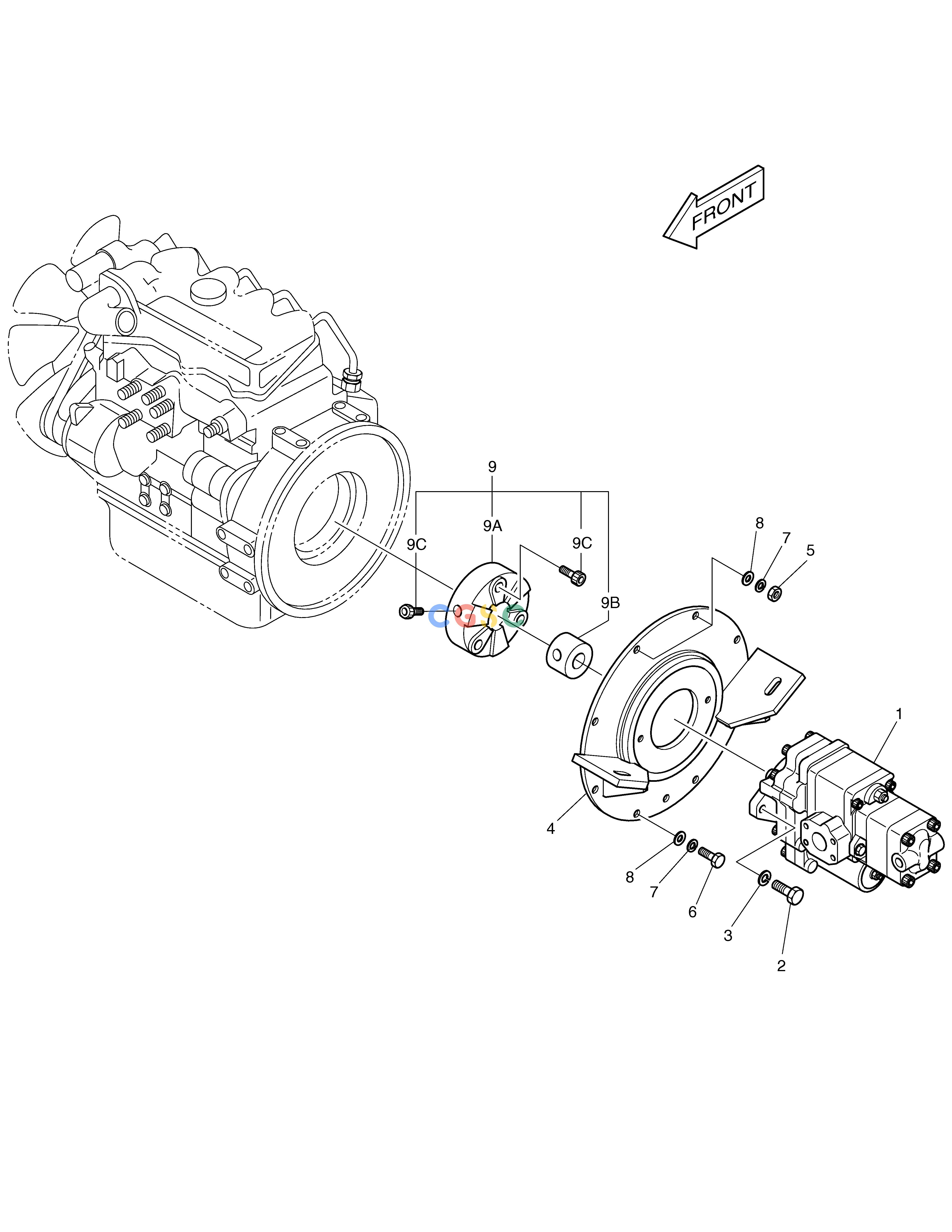 斗山零件查询PUMP MOUNTING SOLAR 030PLUS (S/N 20001~) Doosan parts catalog online