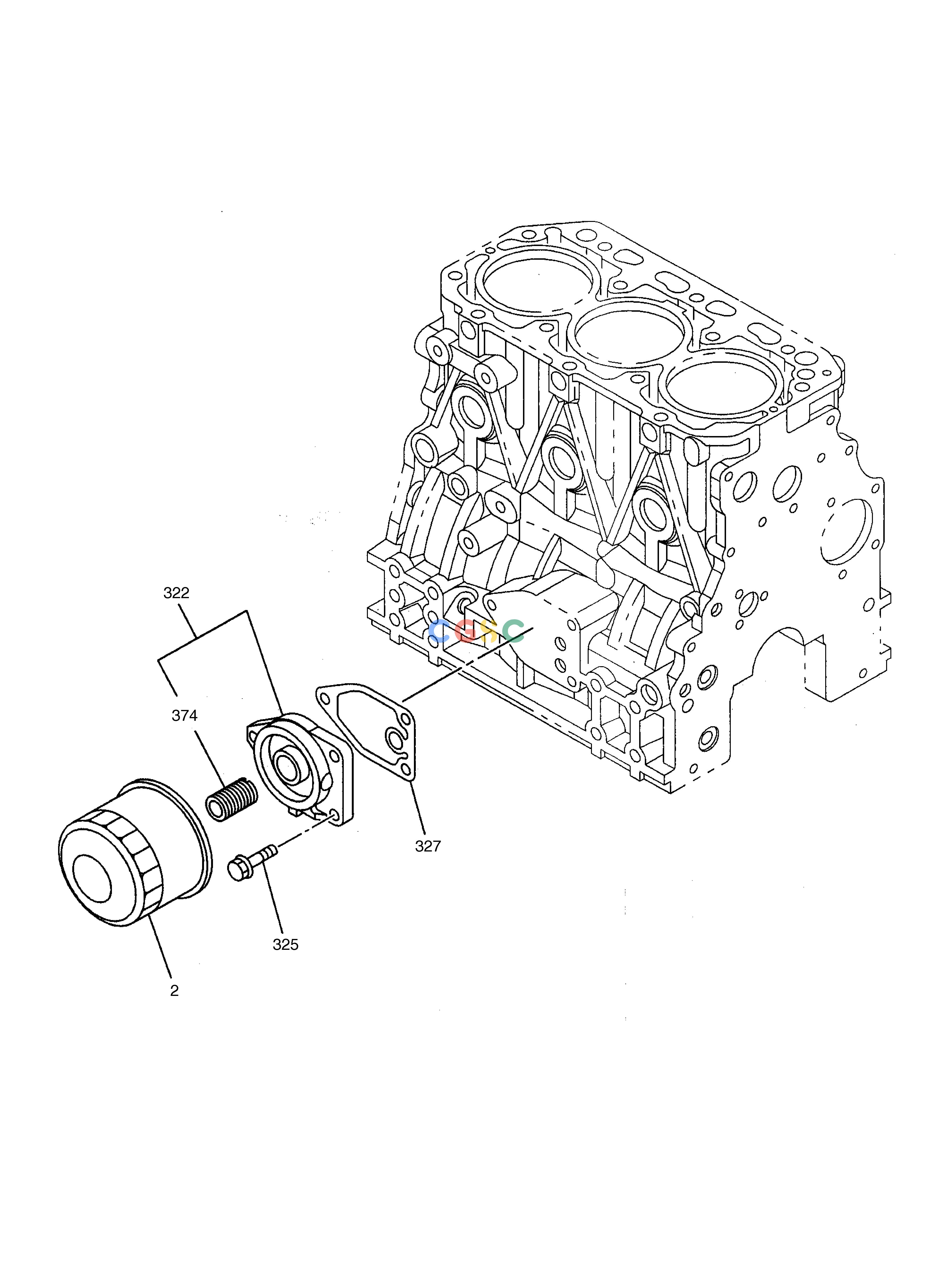 斗山零件查询OIL FILTER SOLAR 030PLUS (S/N 20001~) Doosan parts catalog online