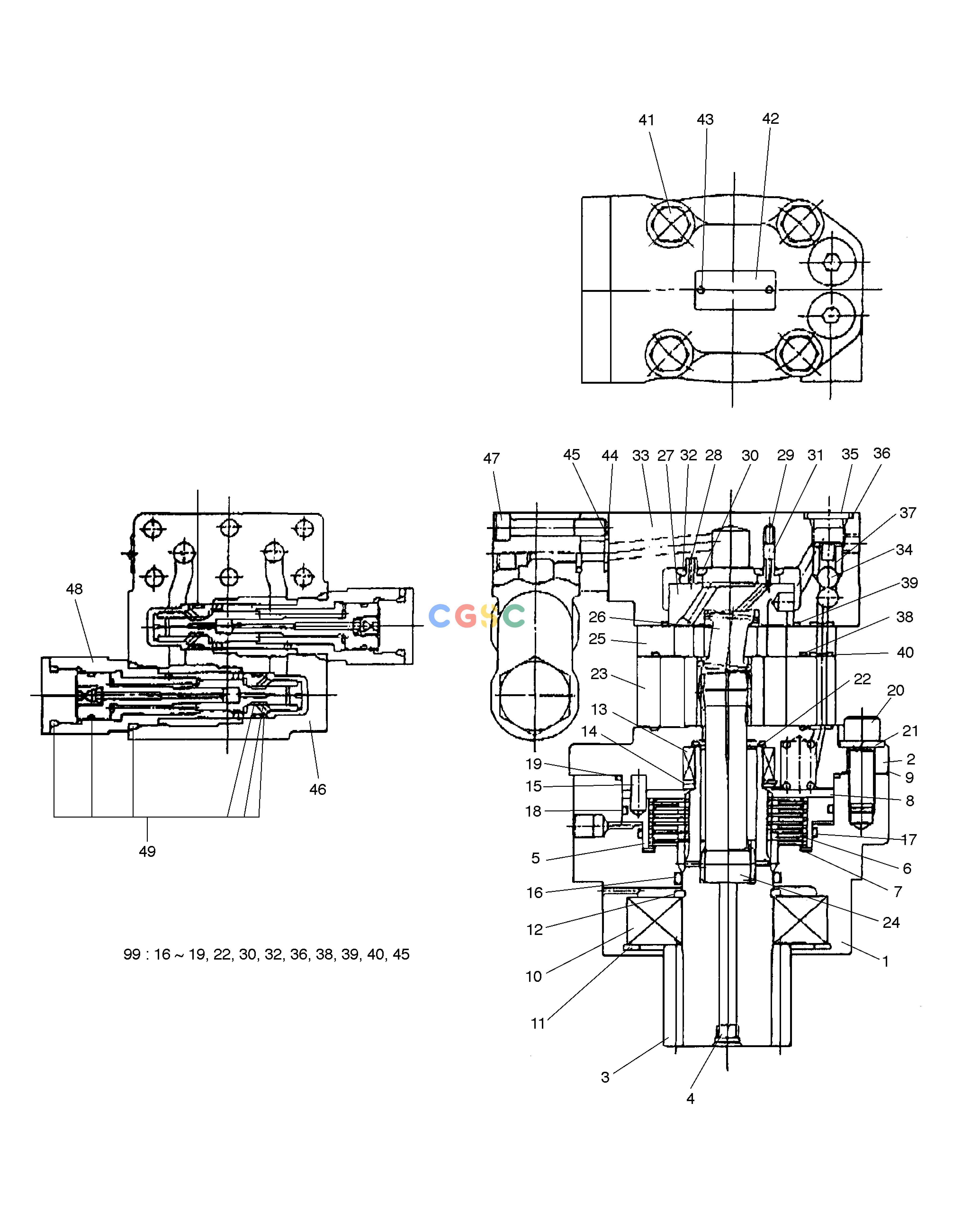 斗山零件查询SWING MOTOR SOLAR 030PLUS (S/N 20001~) Doosan parts catalog online