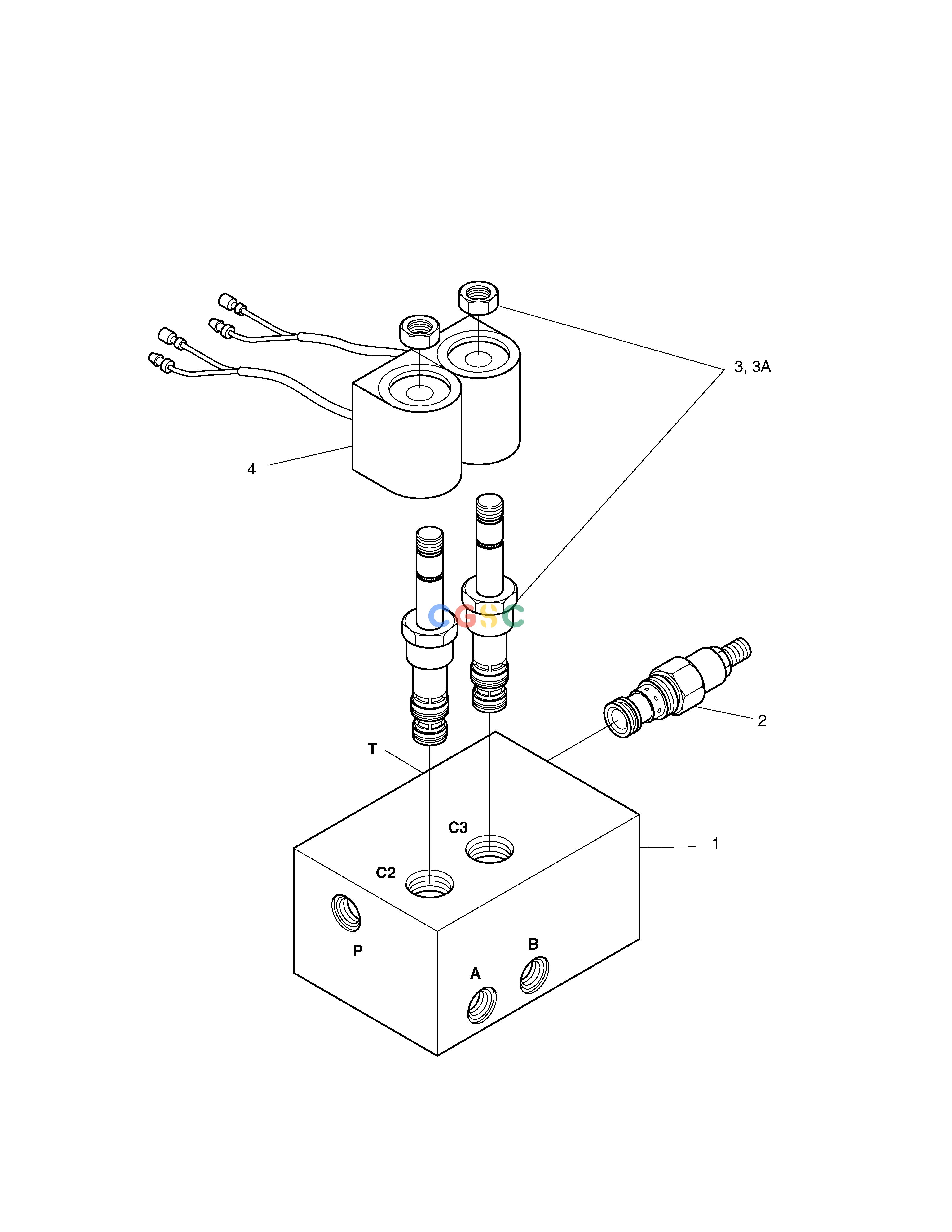 斗山零件查询SOLENOID VALVE SOLAR 030PLUS (S/N 20001~) Doosan parts catalog online