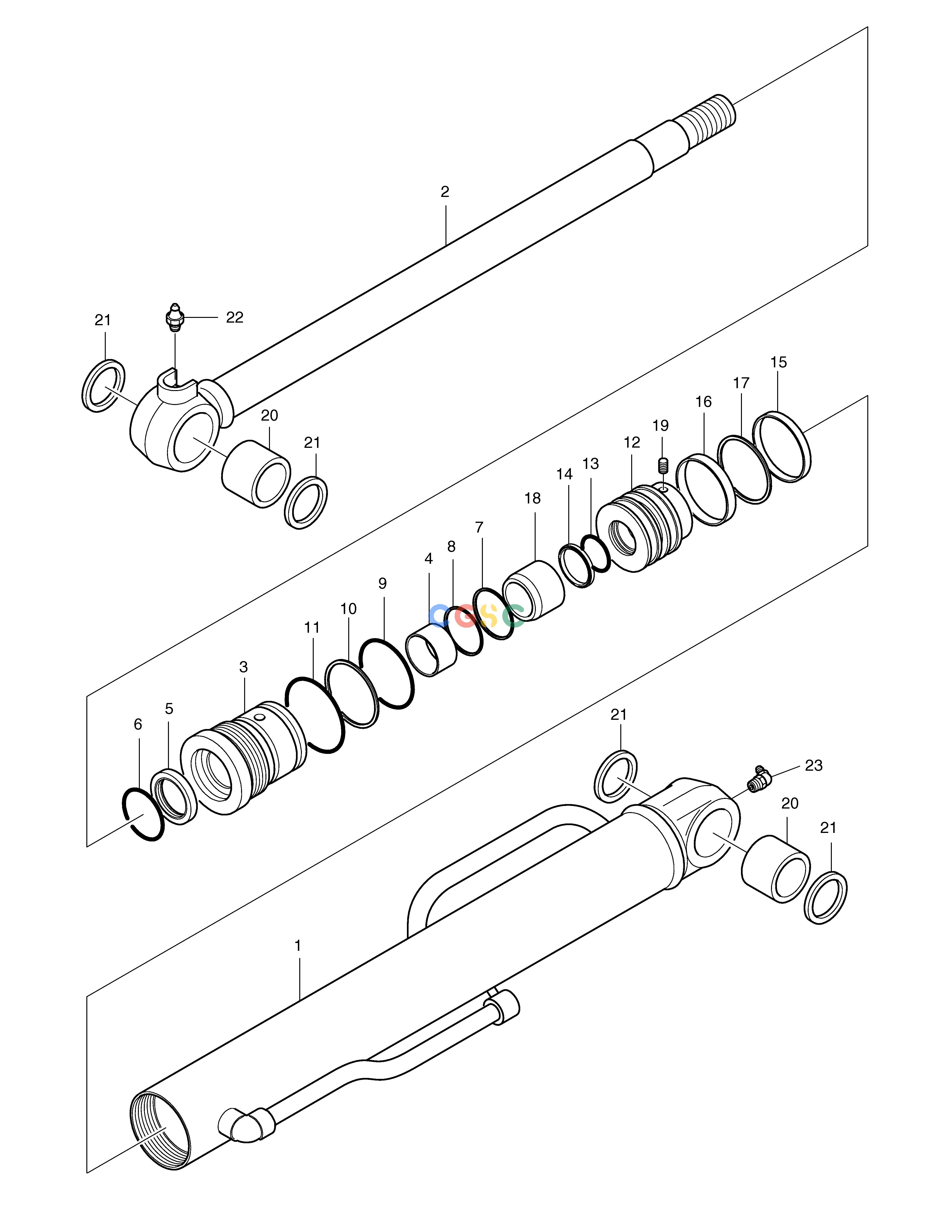 斗山零件查询ARM CYLINDER SOLAR 030PLUS (S/N 20001~) Doosan parts catalog online