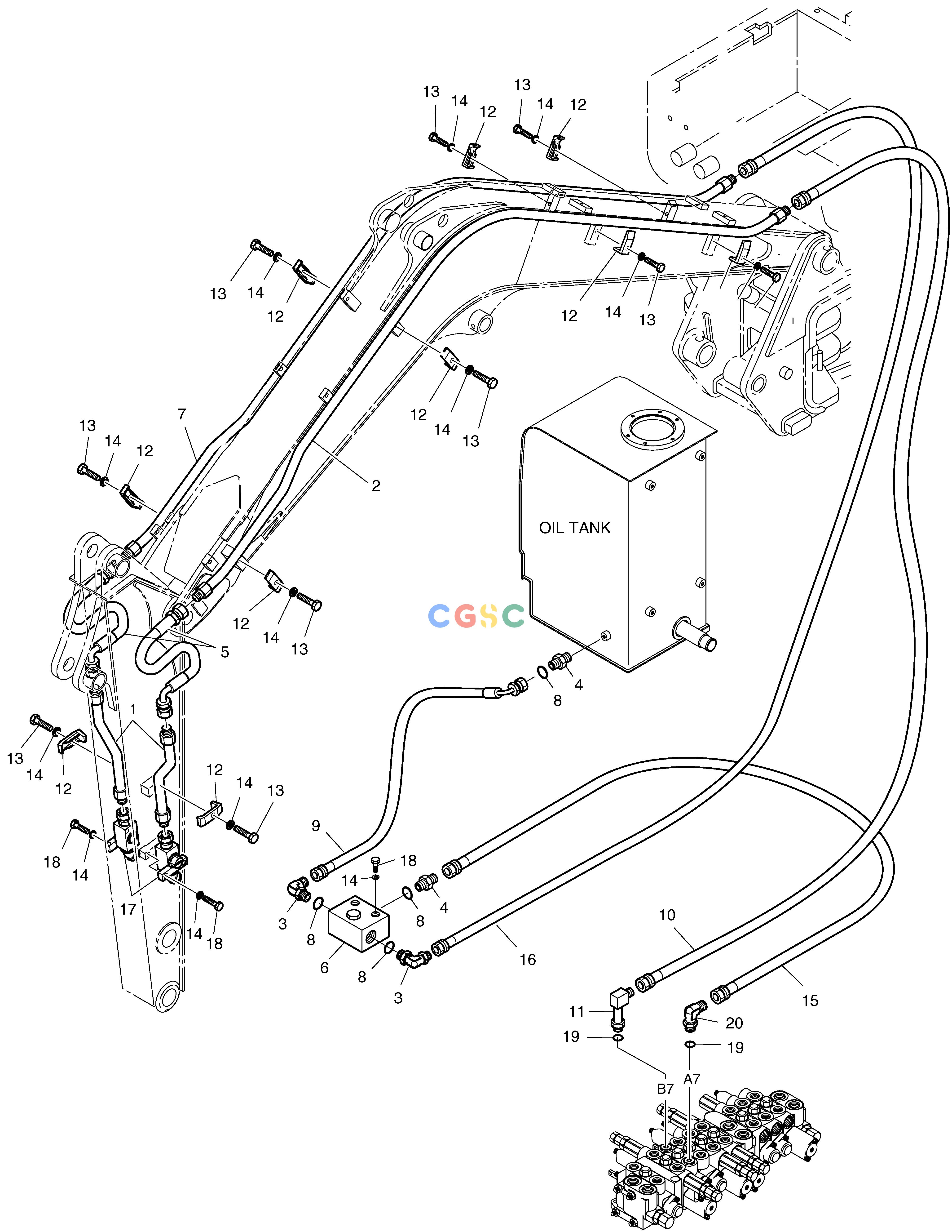 斗山零件查询SELECTOR PIPING SOLAR 030PLUS (S/N 20001~) Doosan parts catalog online