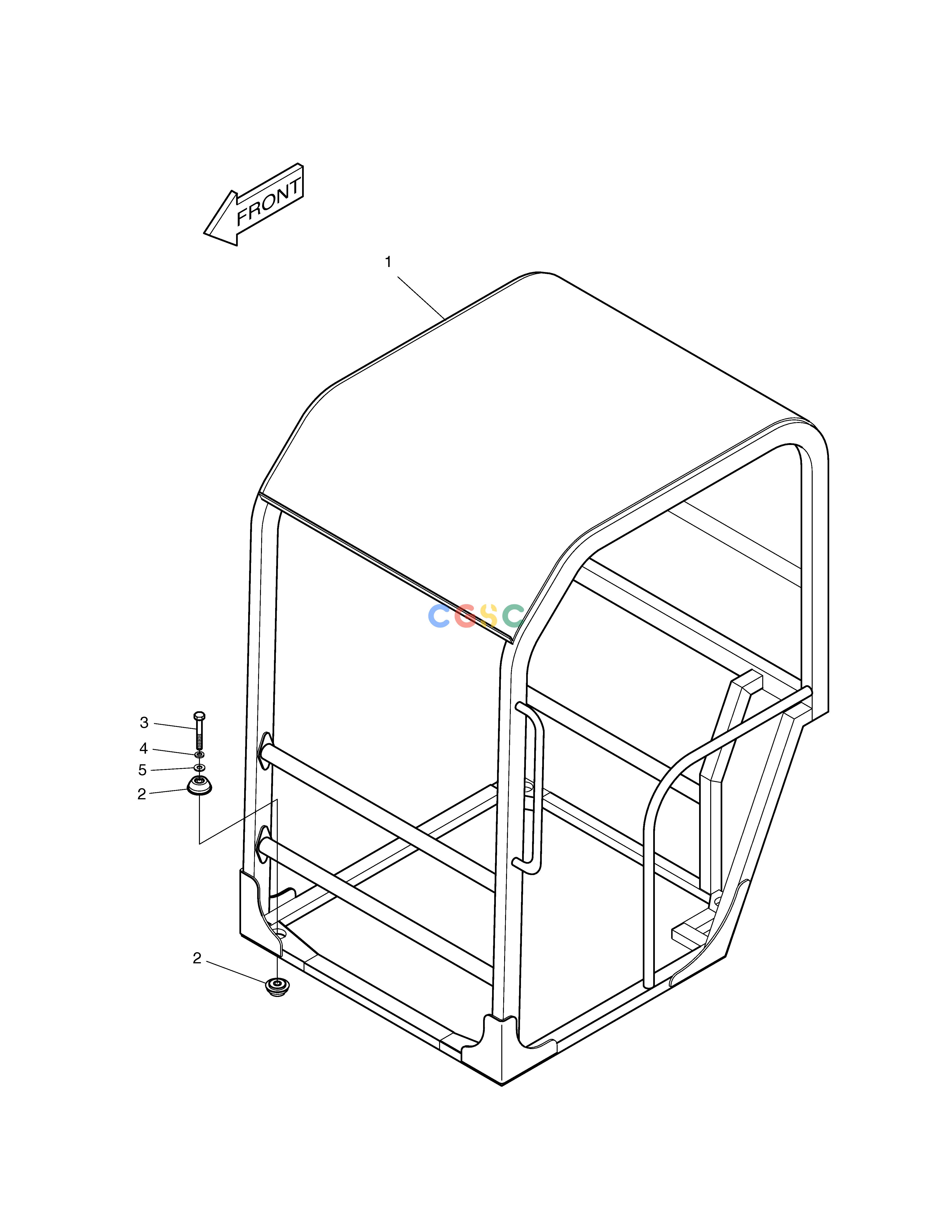 斗山零件查询CANOPY - ROOF(TOPS) SOLAR 030PLUS (S/N 20001~) Doosan parts catalog online