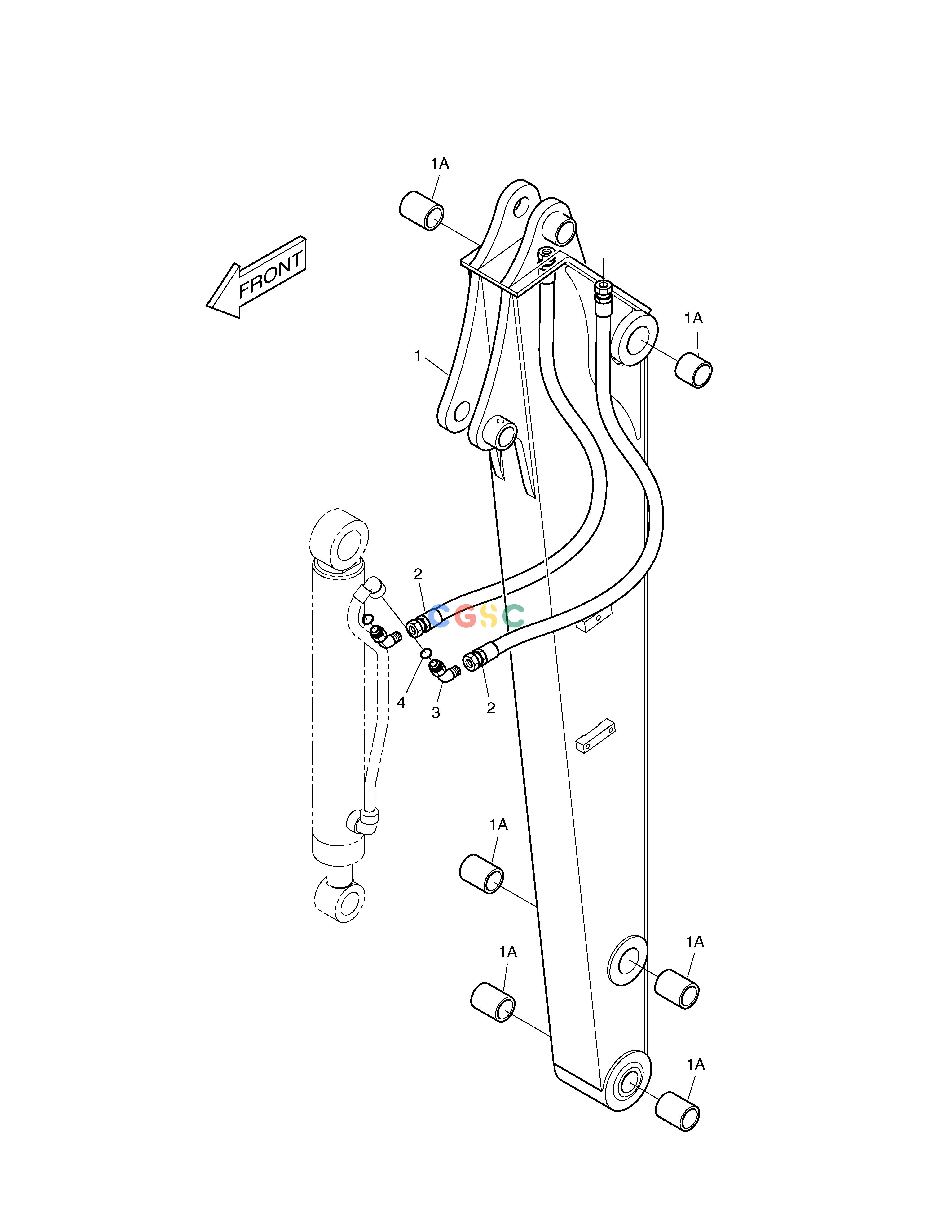 斗山零件查询ARM ASS'Y - 1.3m SOLAR 030PLUS (S/N 20001~) Doosan parts catalog online