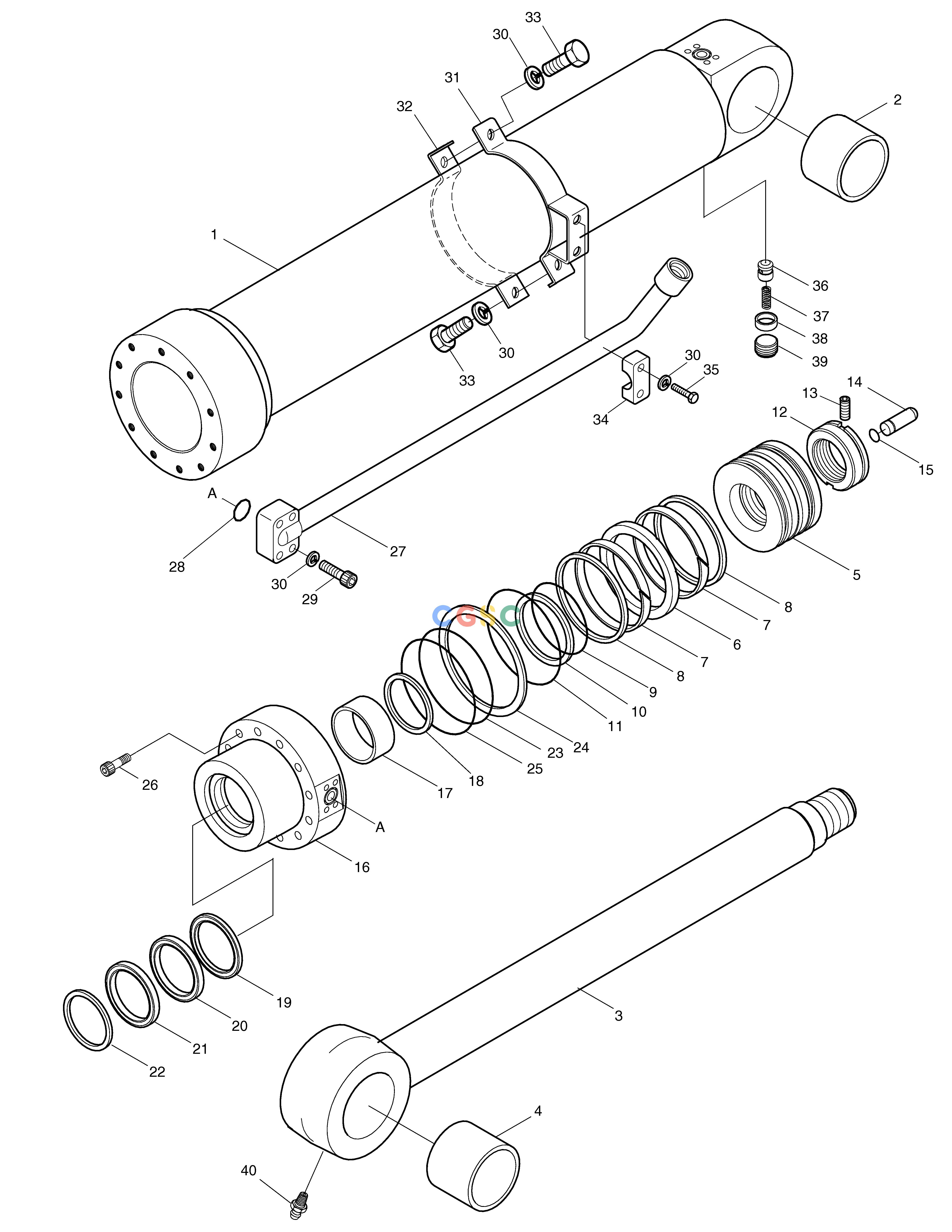斗山零件查询ARM CYLINDER SOLAR 140LC-V Doosan parts catalog online