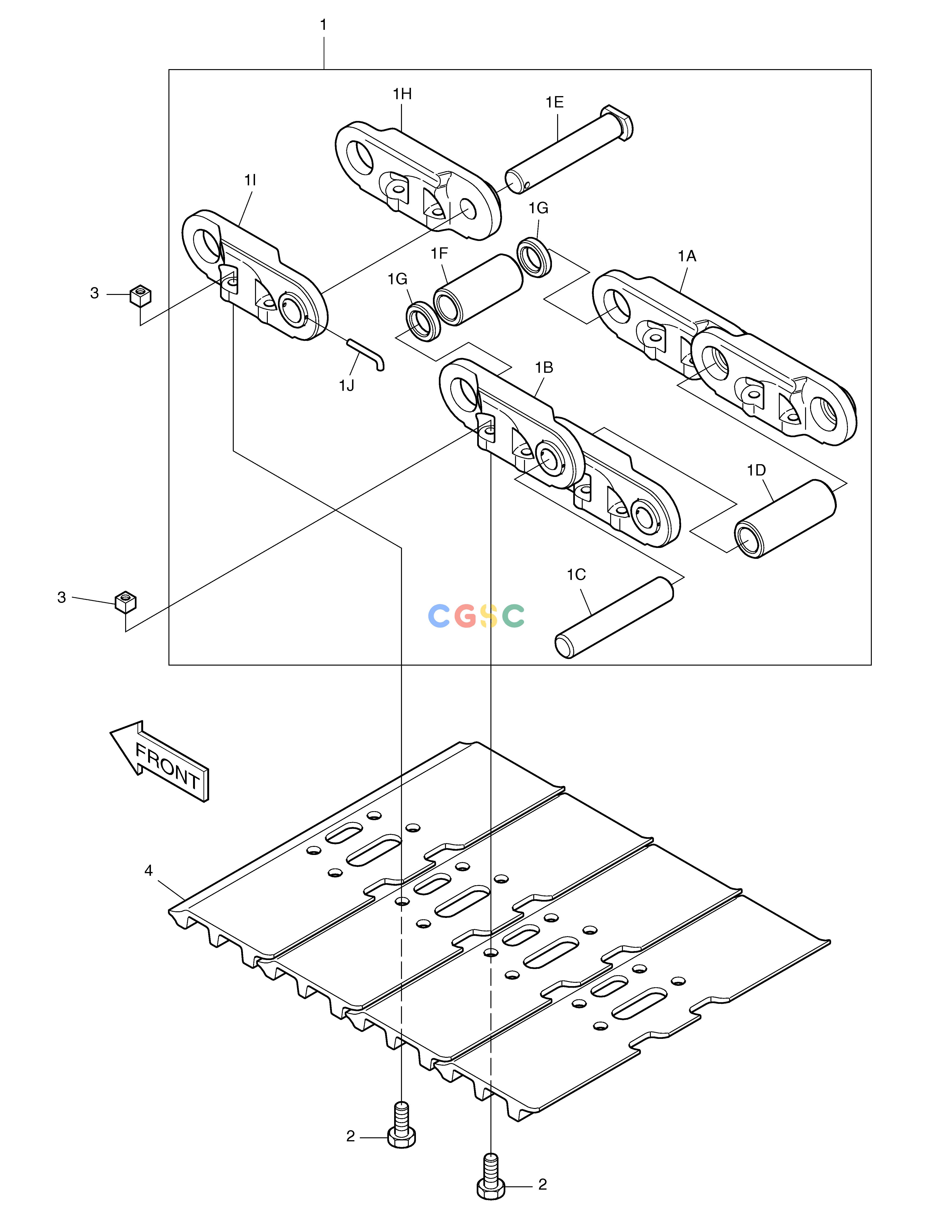 斗山零件查询TRACK SHOE-600G LONG CRAWLER SOLAR 140LC-V Doosan parts catalog online