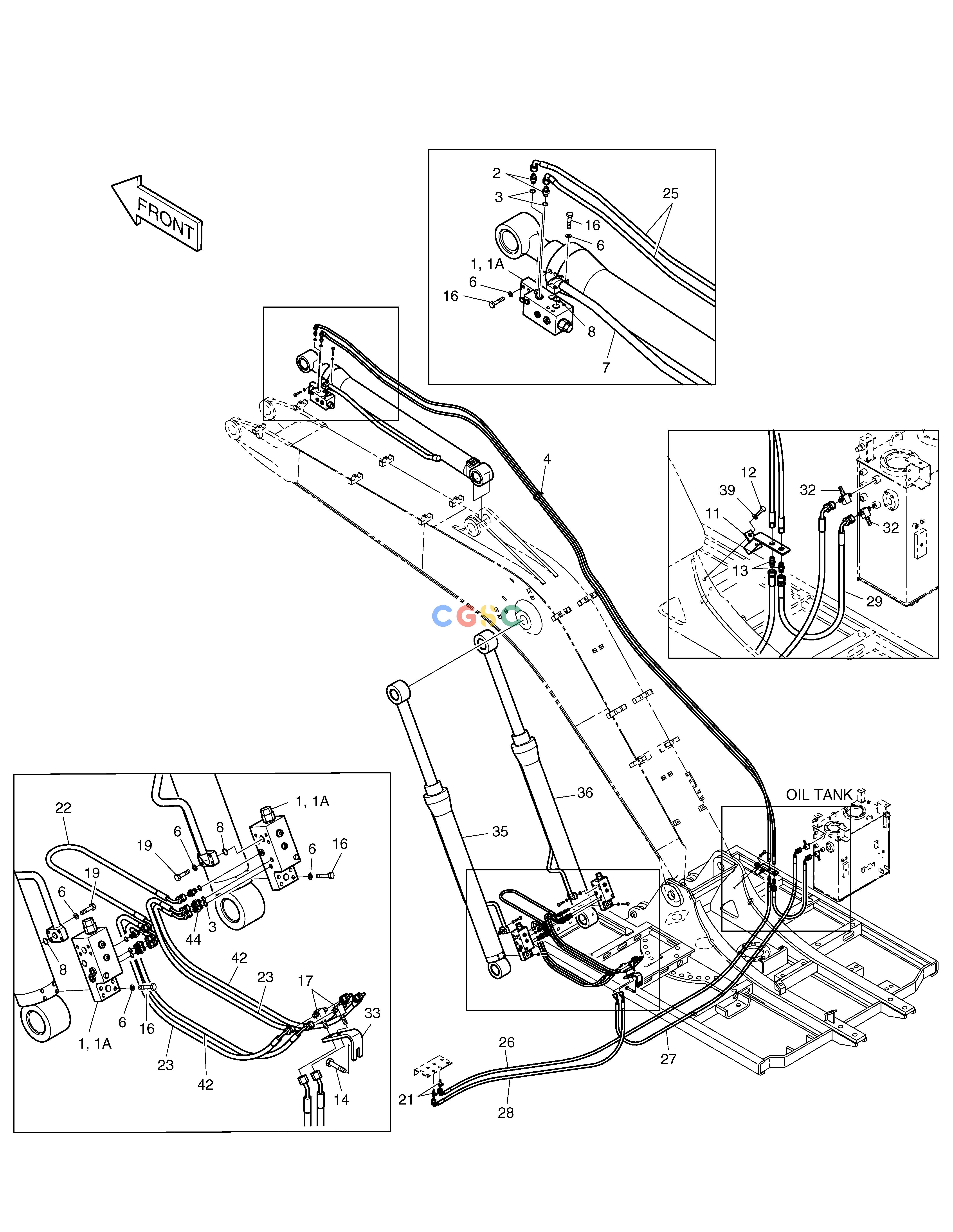 斗山零件查询LOCK VALVE PIPING-BOOM 4.6m-E.D SOLAR 140LC-V Doosan parts catalog online