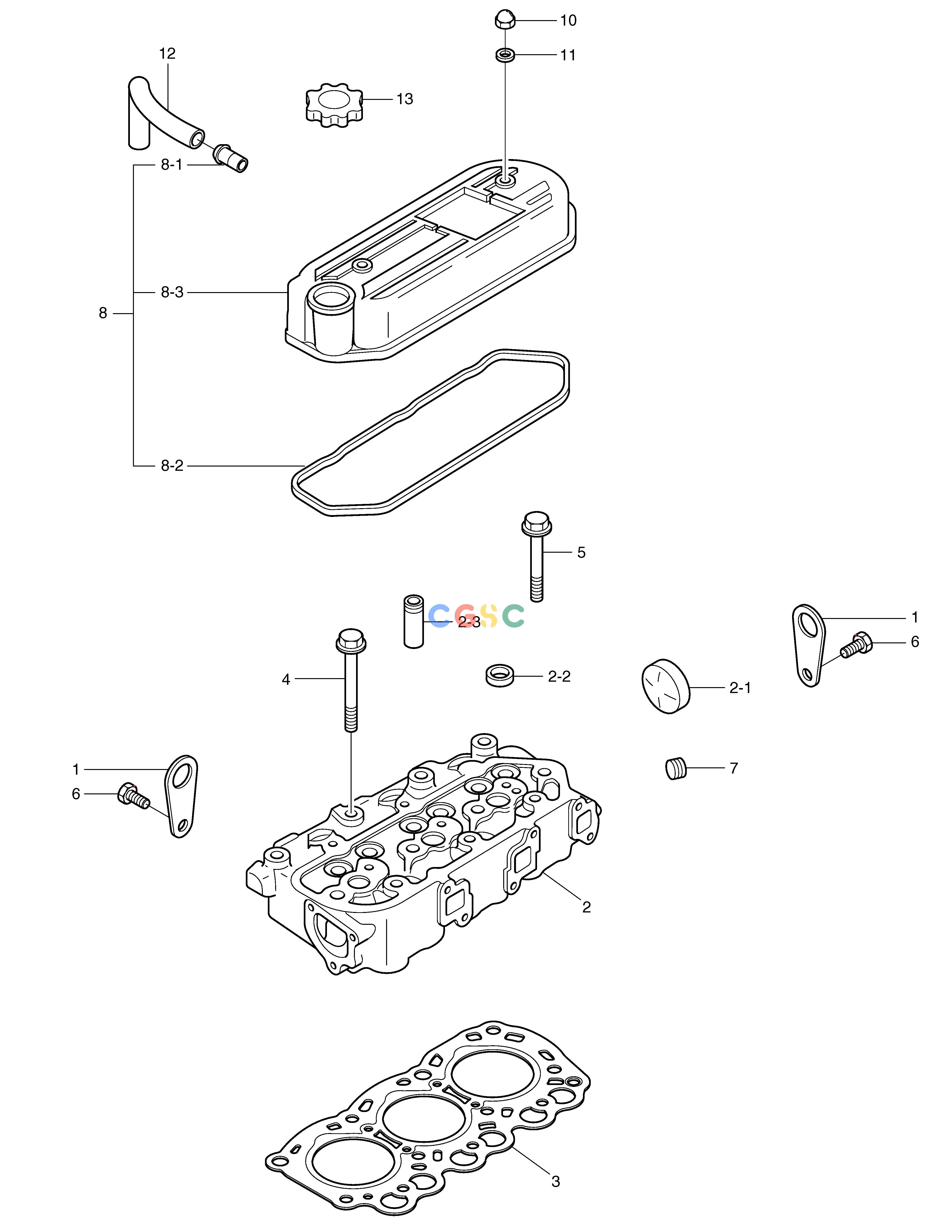 斗山零件查询CYLINDER HEAD SOLAR 015PLUS / S018-VT Doosan parts catalog online