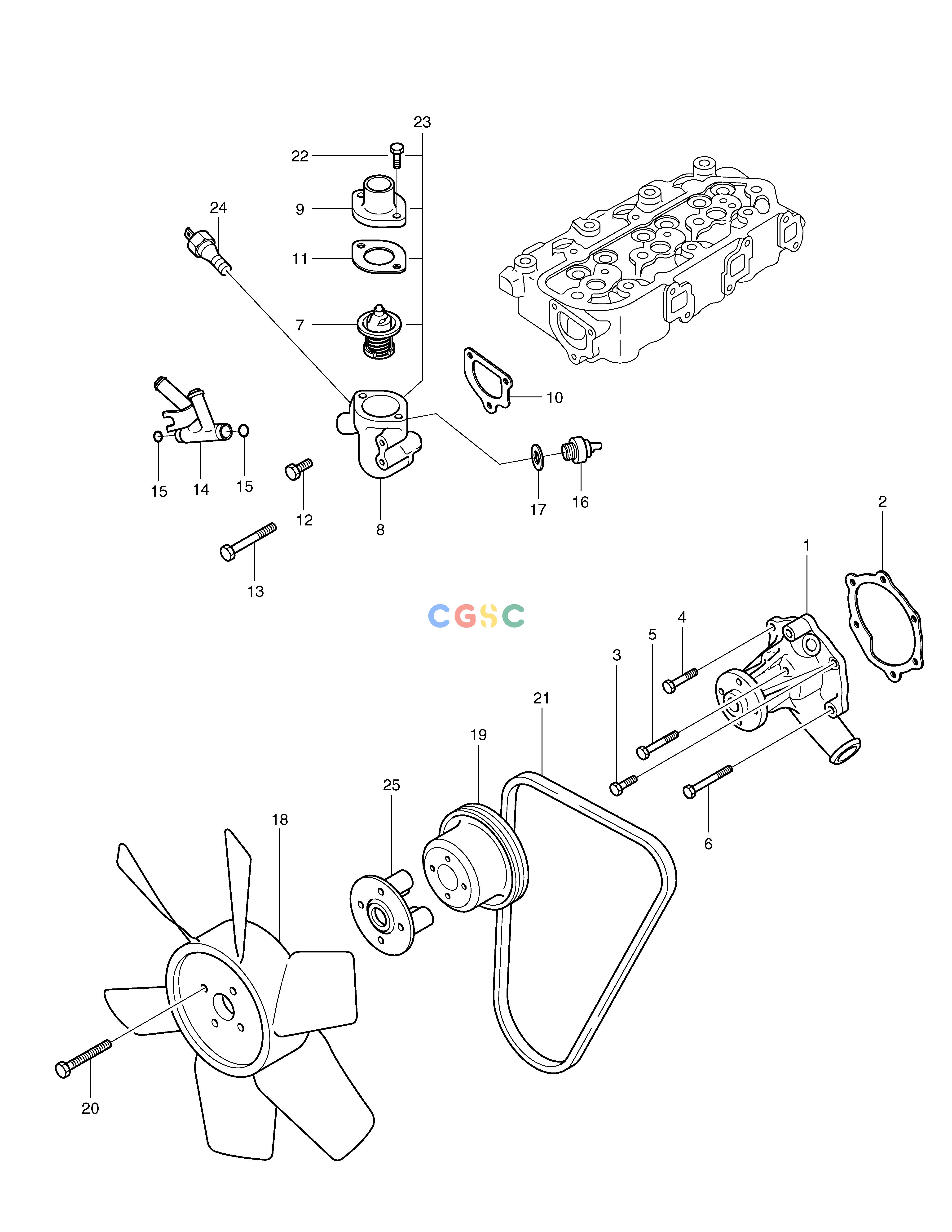 斗山零件查询COOLING PARTS SOLAR 015PLUS / S018-VT Doosan parts catalog online