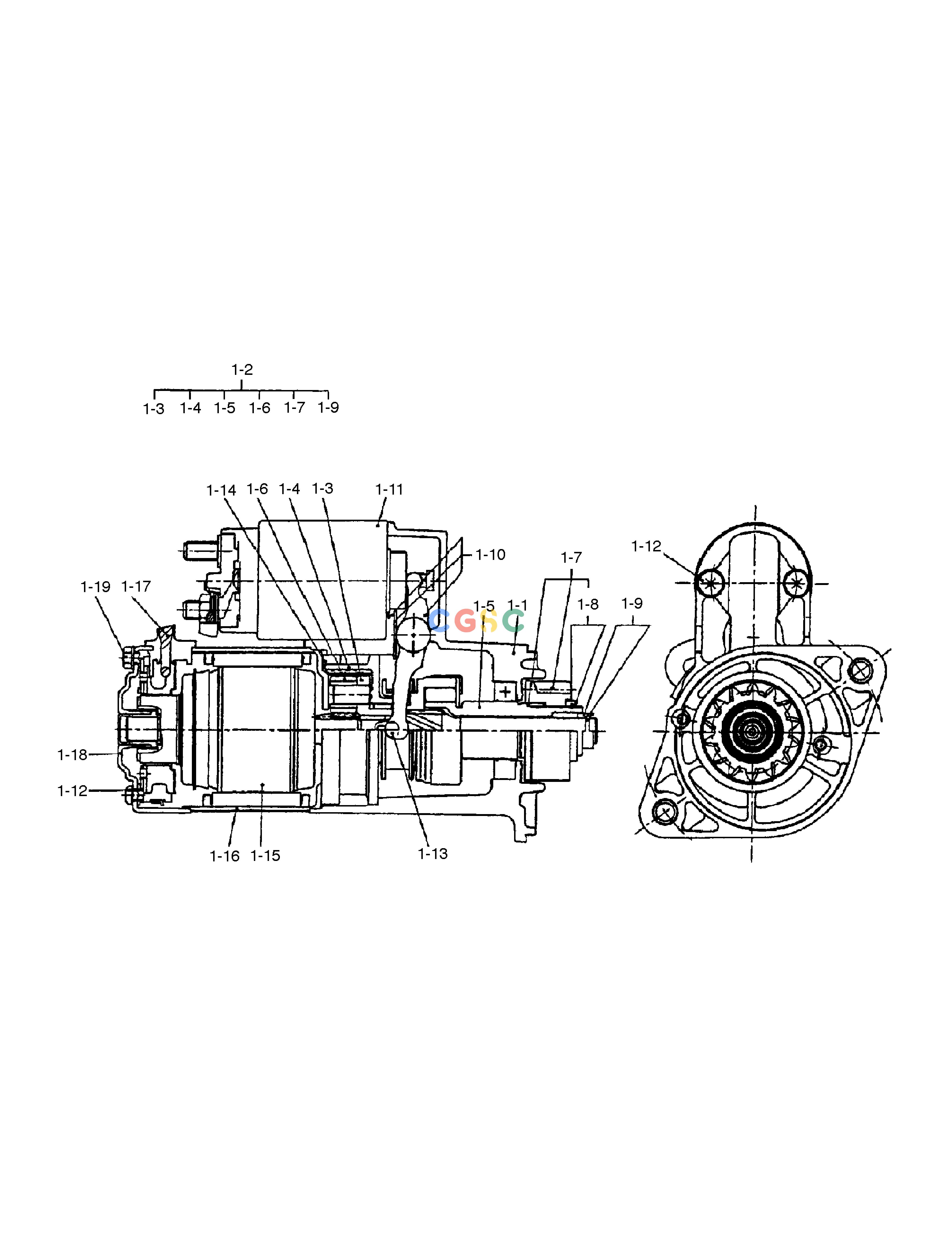 斗山零件查询STARTER SOLAR 015PLUS / S018-VT Doosan parts catalog online